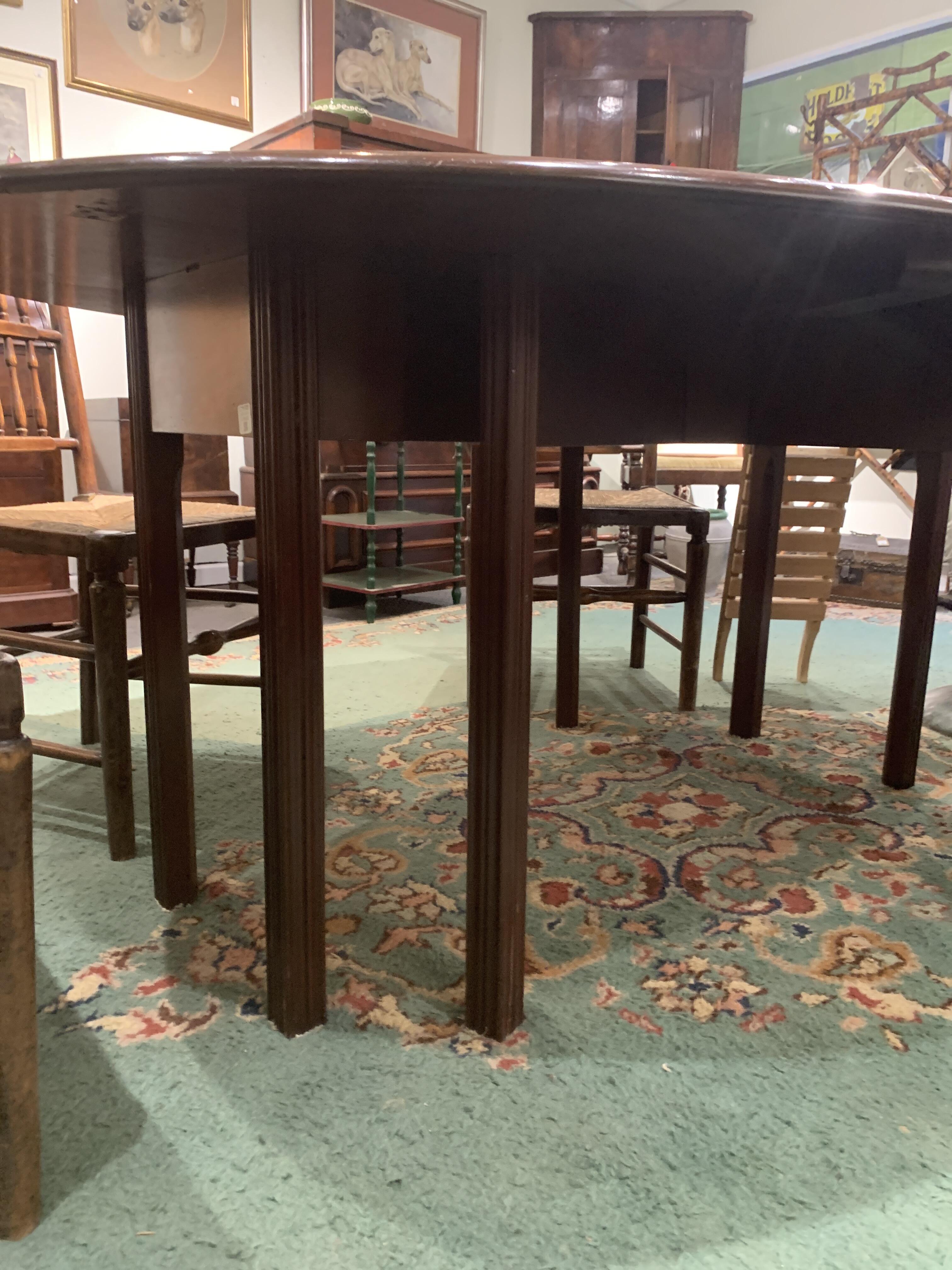 Elegant Mahogany Wake Table with Rich Patina