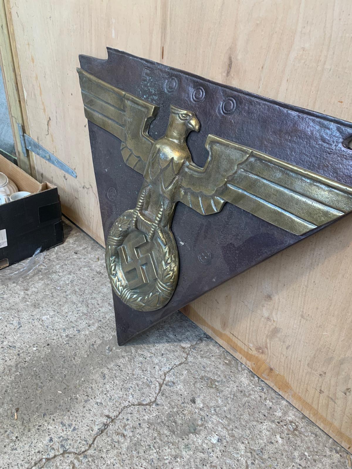 WWII Era German State Railway Locomotive/Machine Plaque