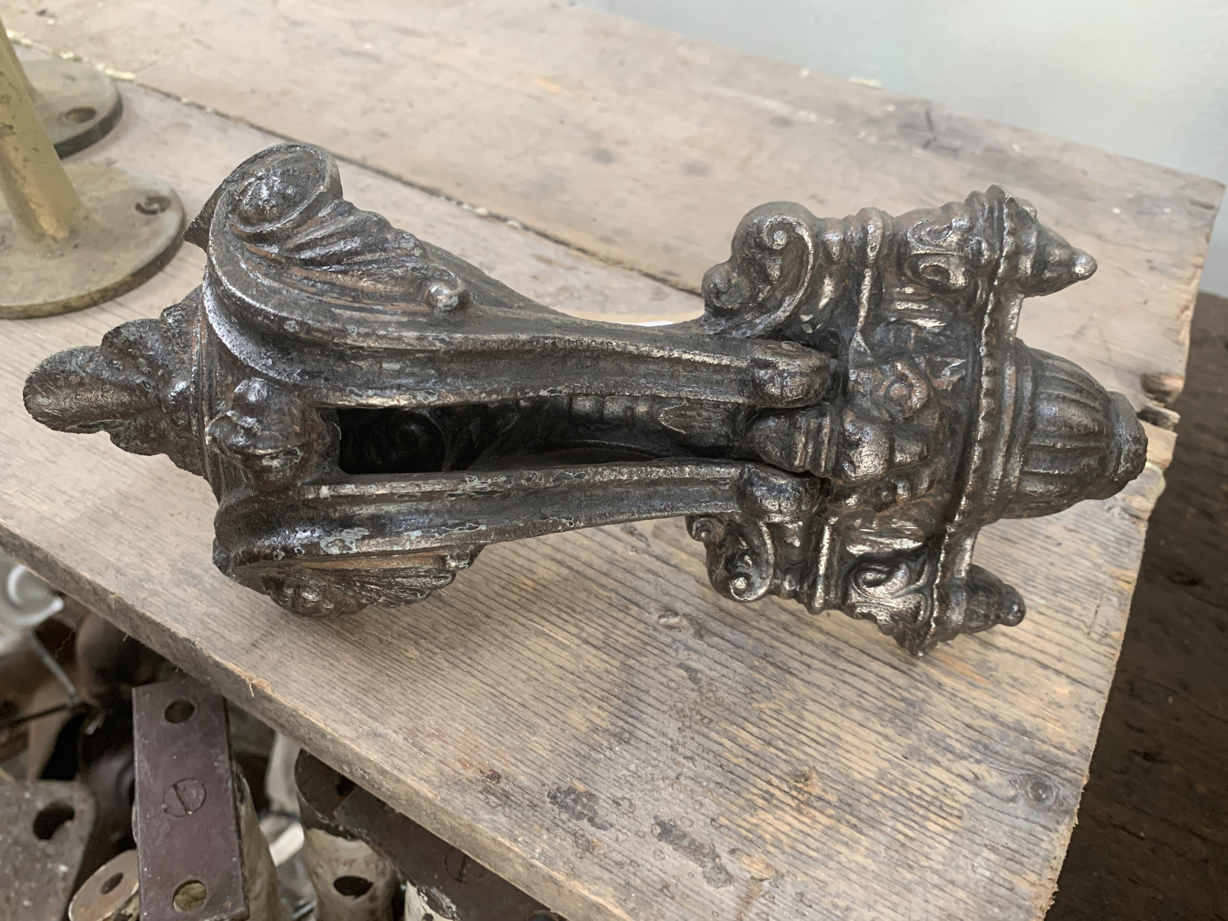 Vintage Cast Iron Door Knocker - Ornate Design