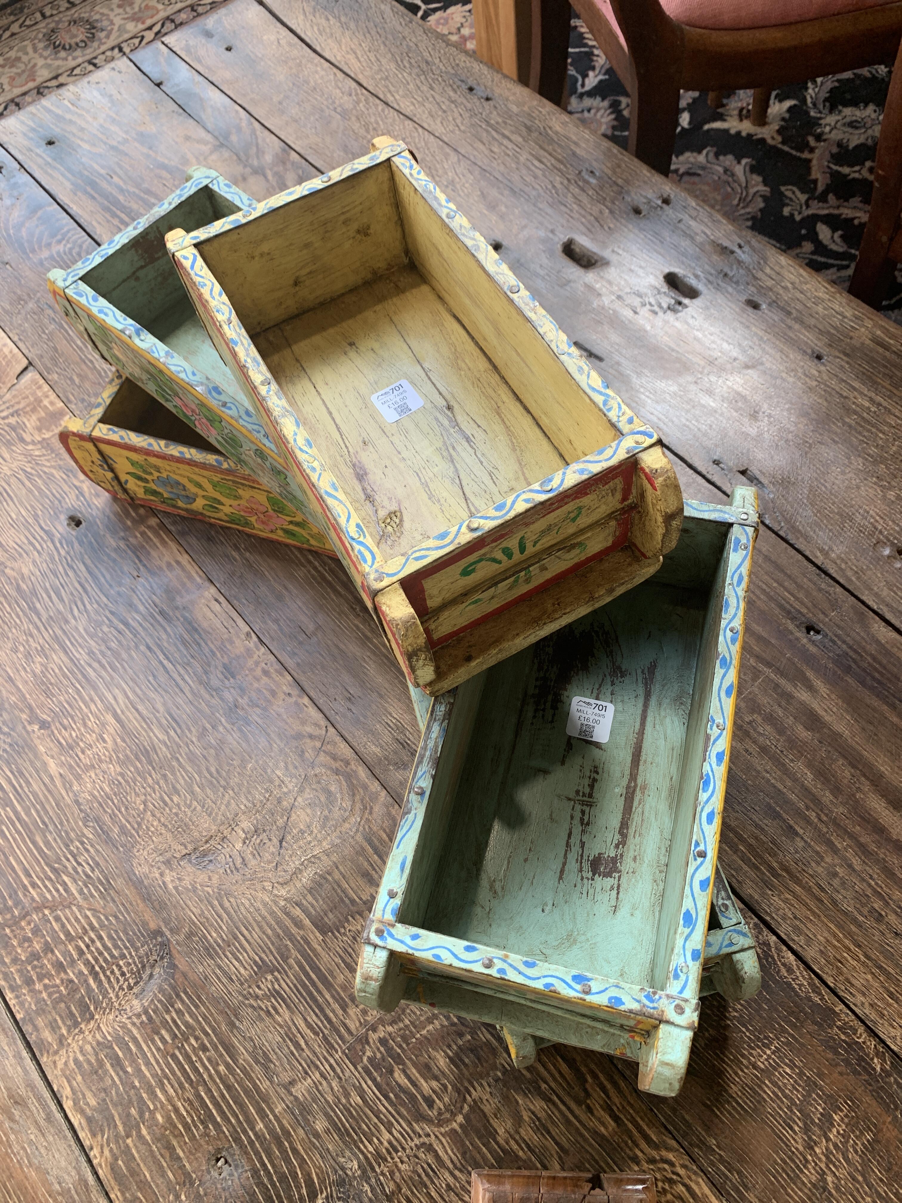 Hand Painted Wooden Brick Mould - Floral Design