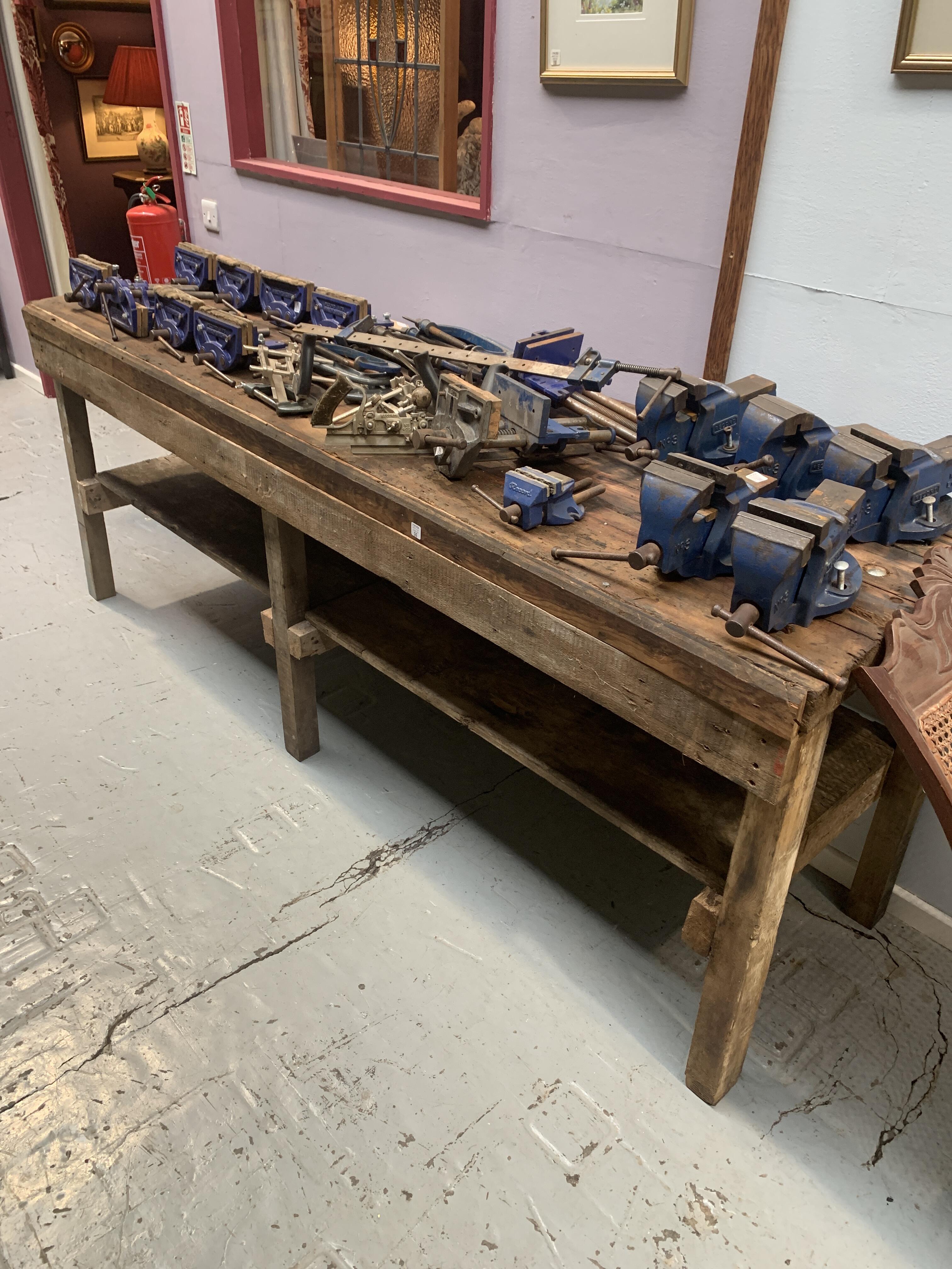 Reclaimed Workbench with Sleeper Top