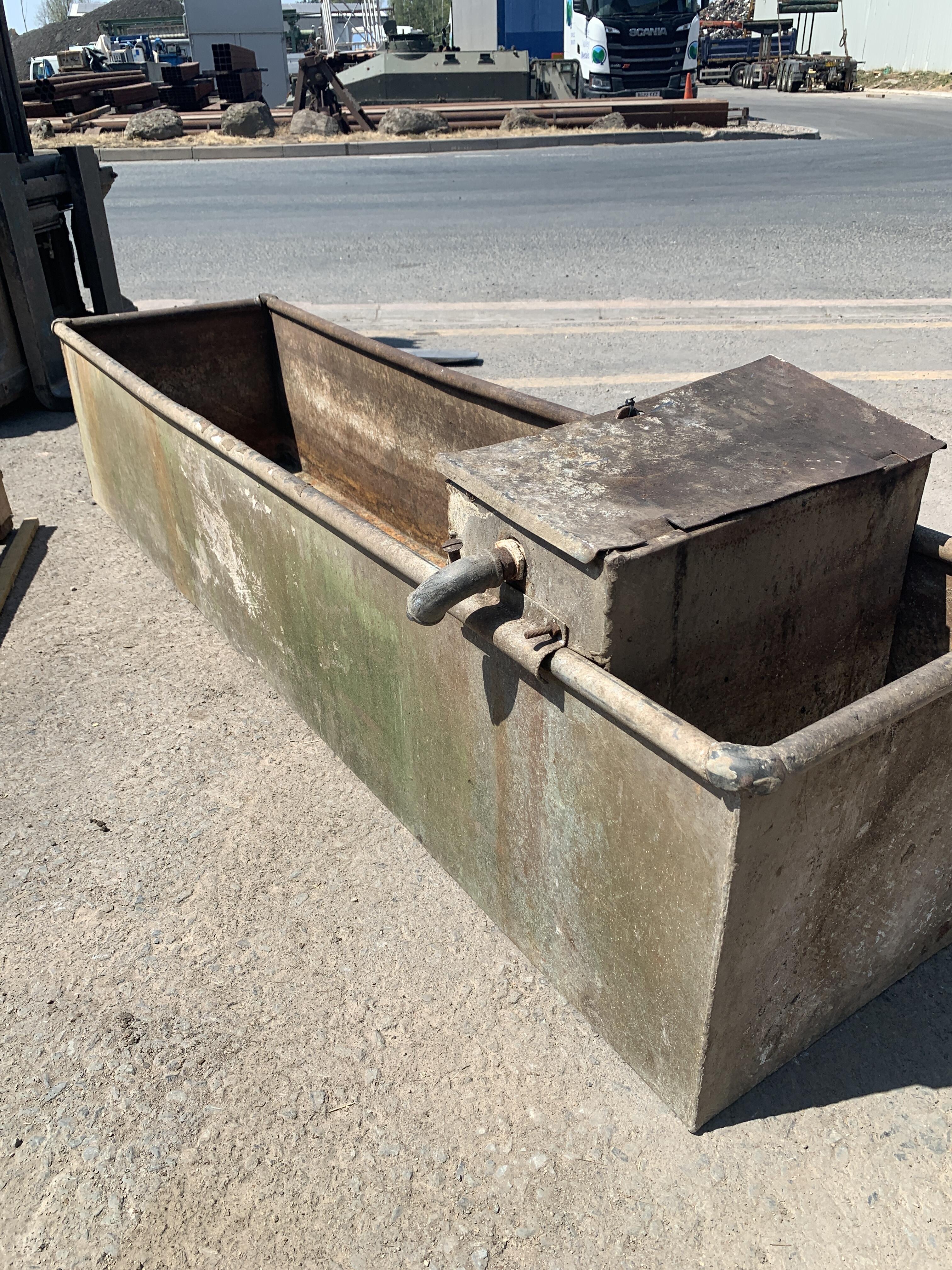 Galvanised Trough 183cm x 36cm x 47cm
