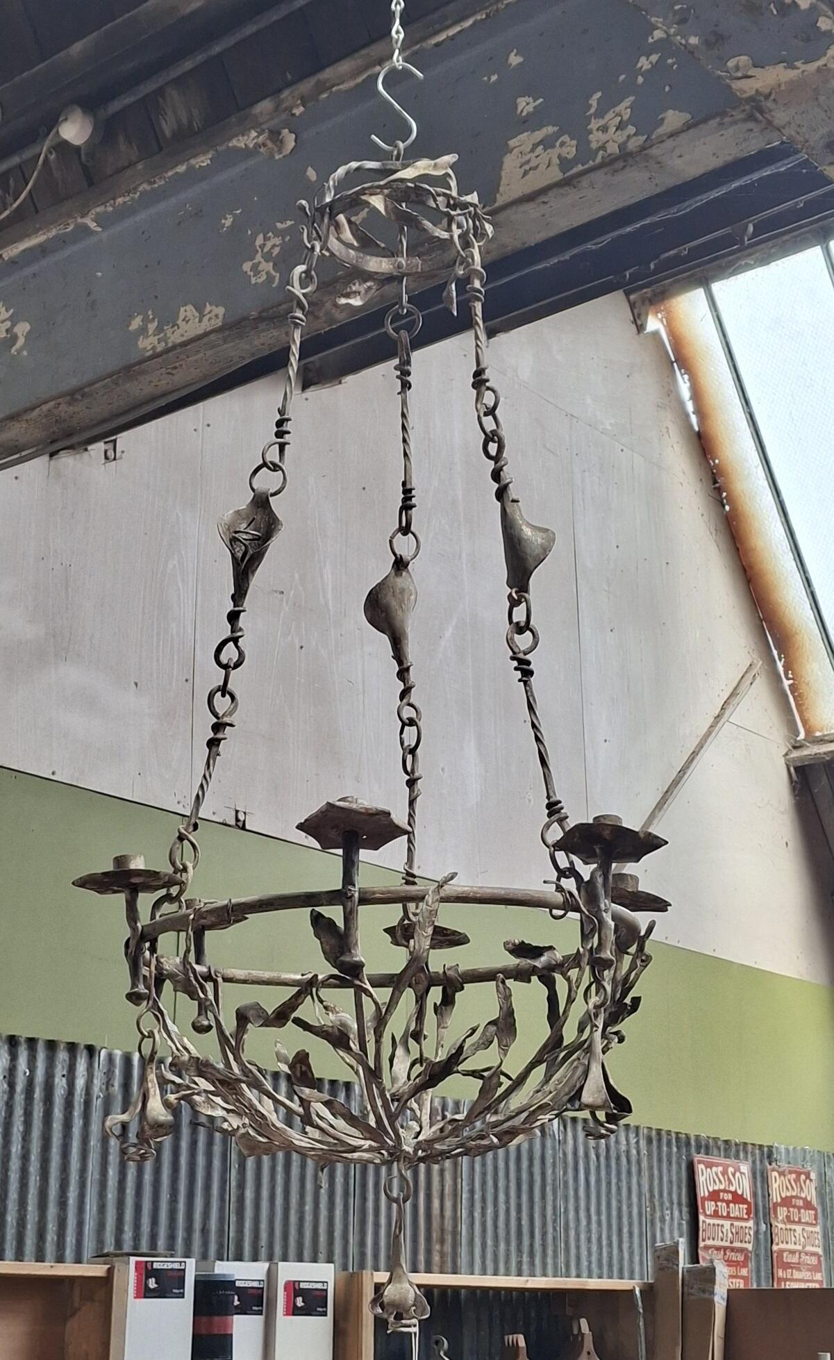 Handmade French Chandelier - Rustic Charm