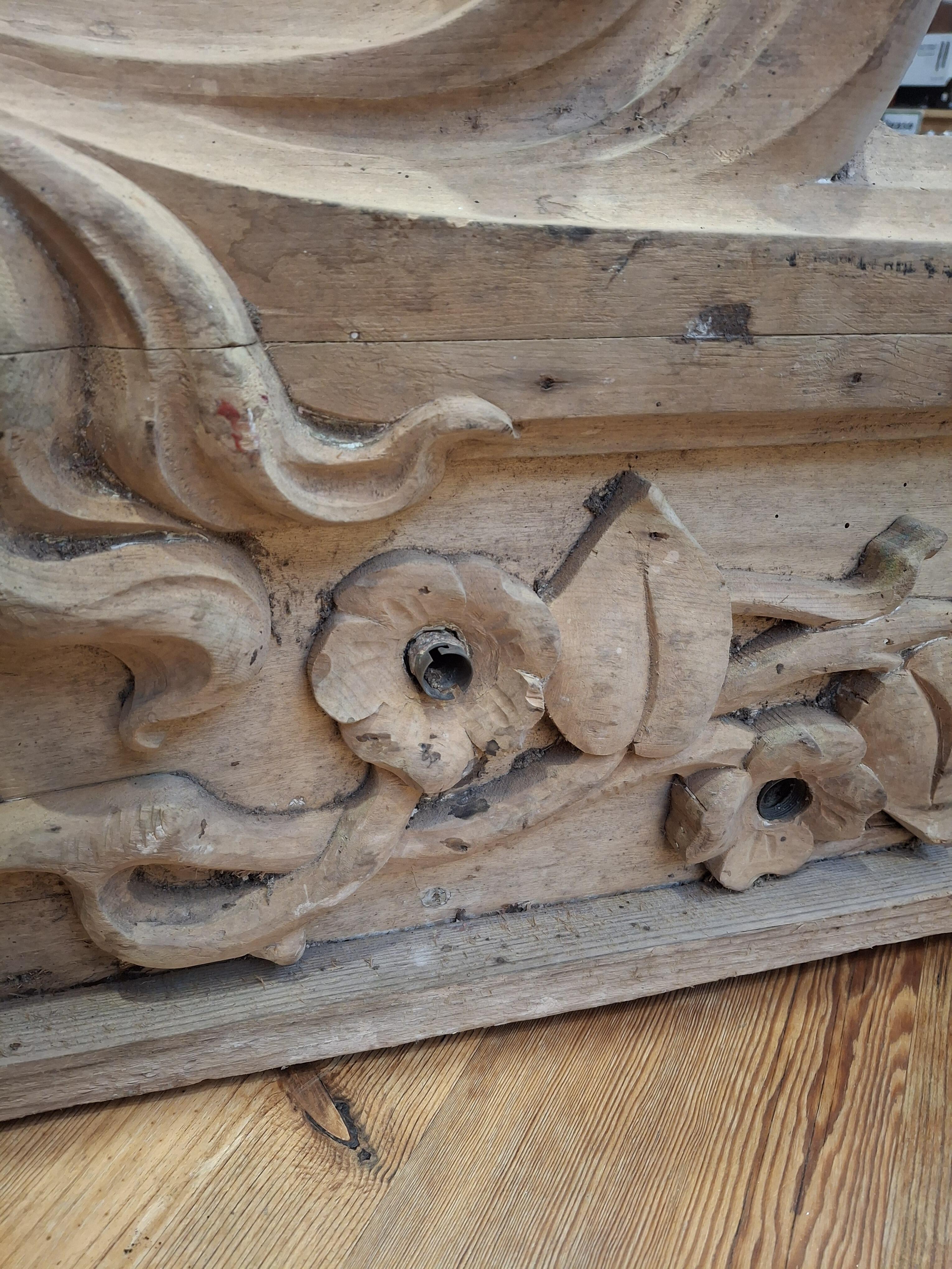 Carved Wooden Door Pelmet