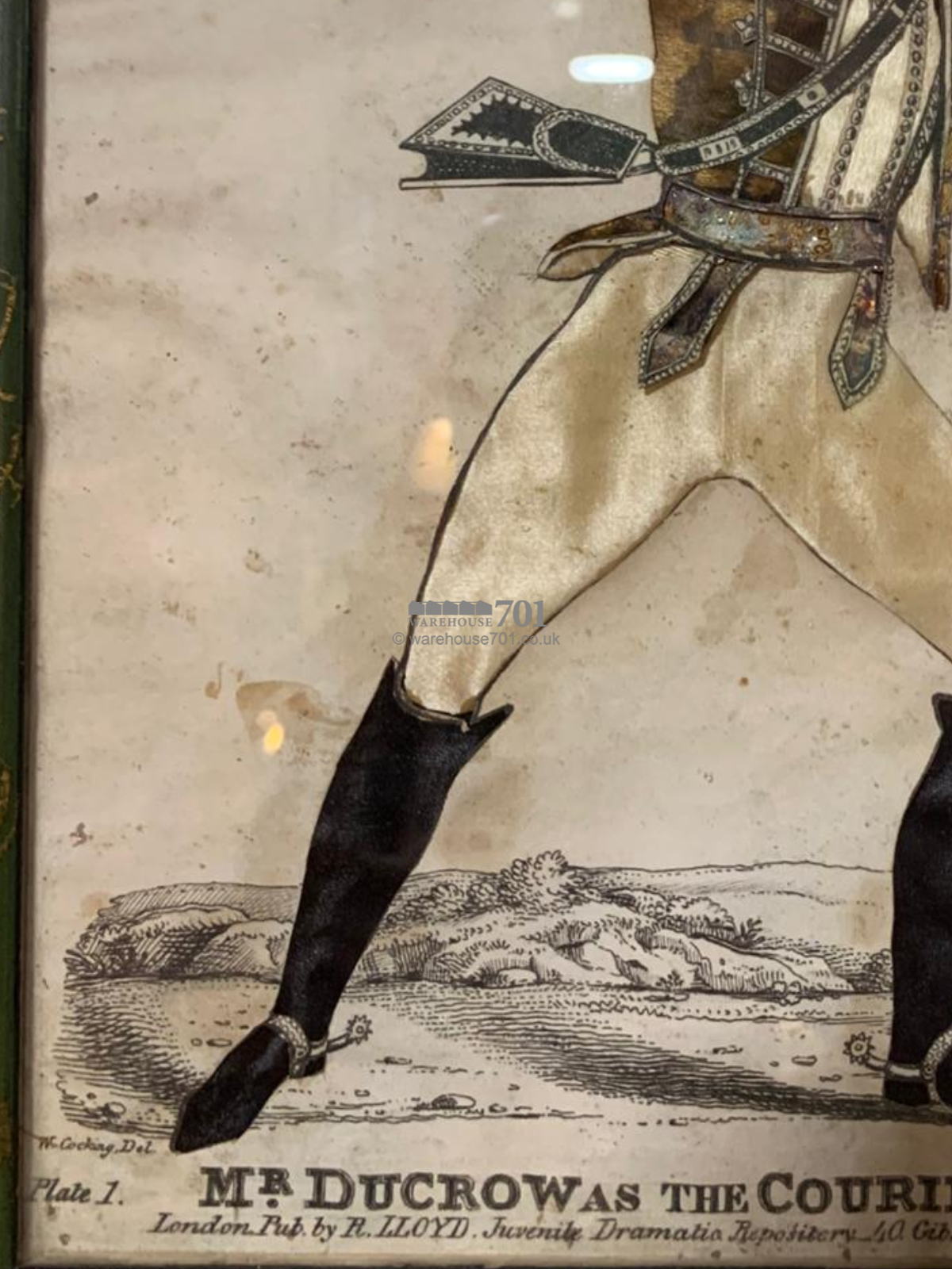 19th century tinsel print Mr Ducrow