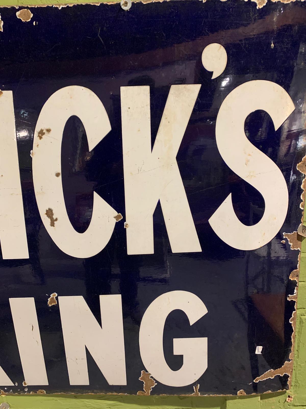 Borwicks Baking metal sign