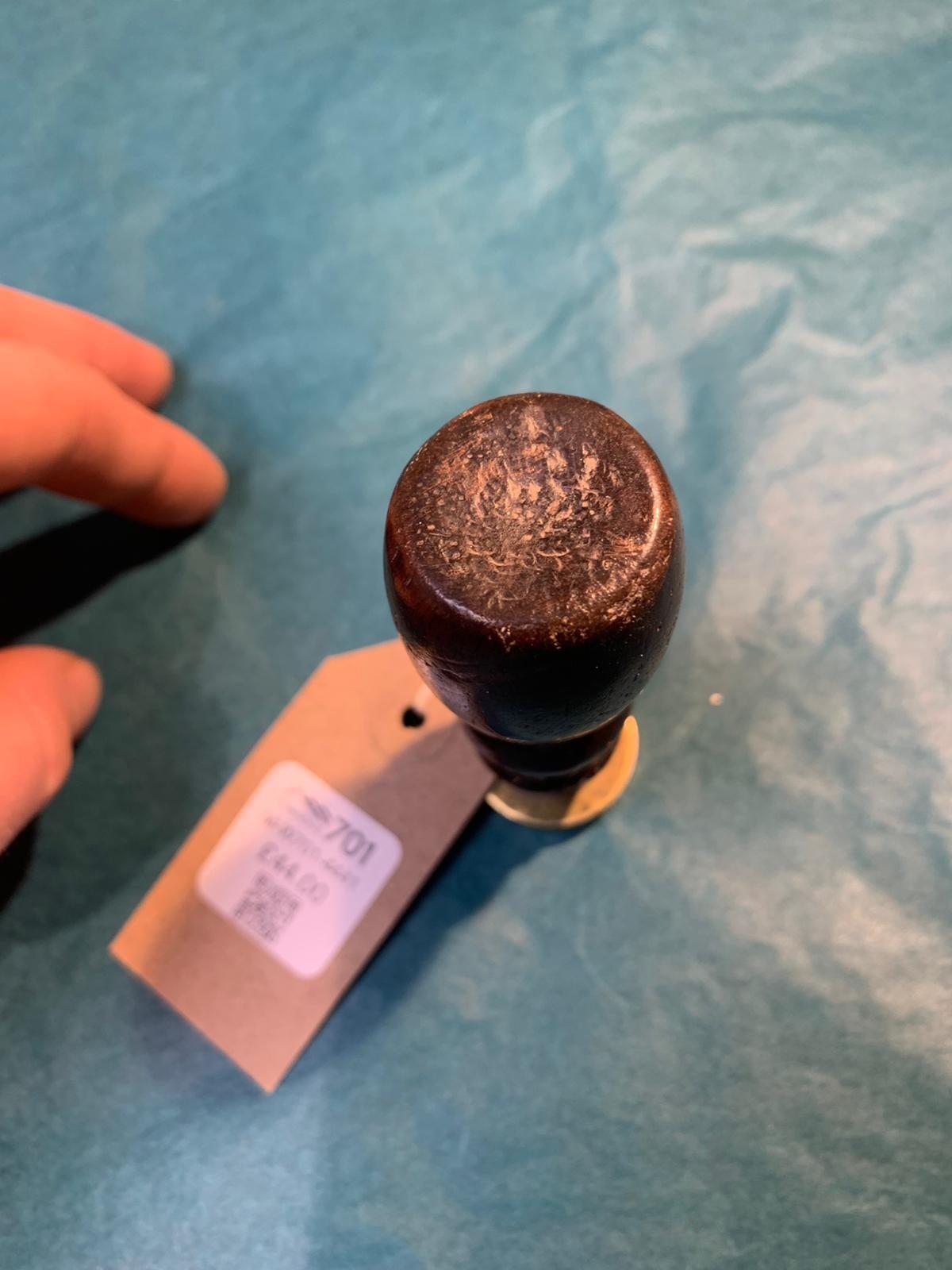 Antique treen Post Office wax seal