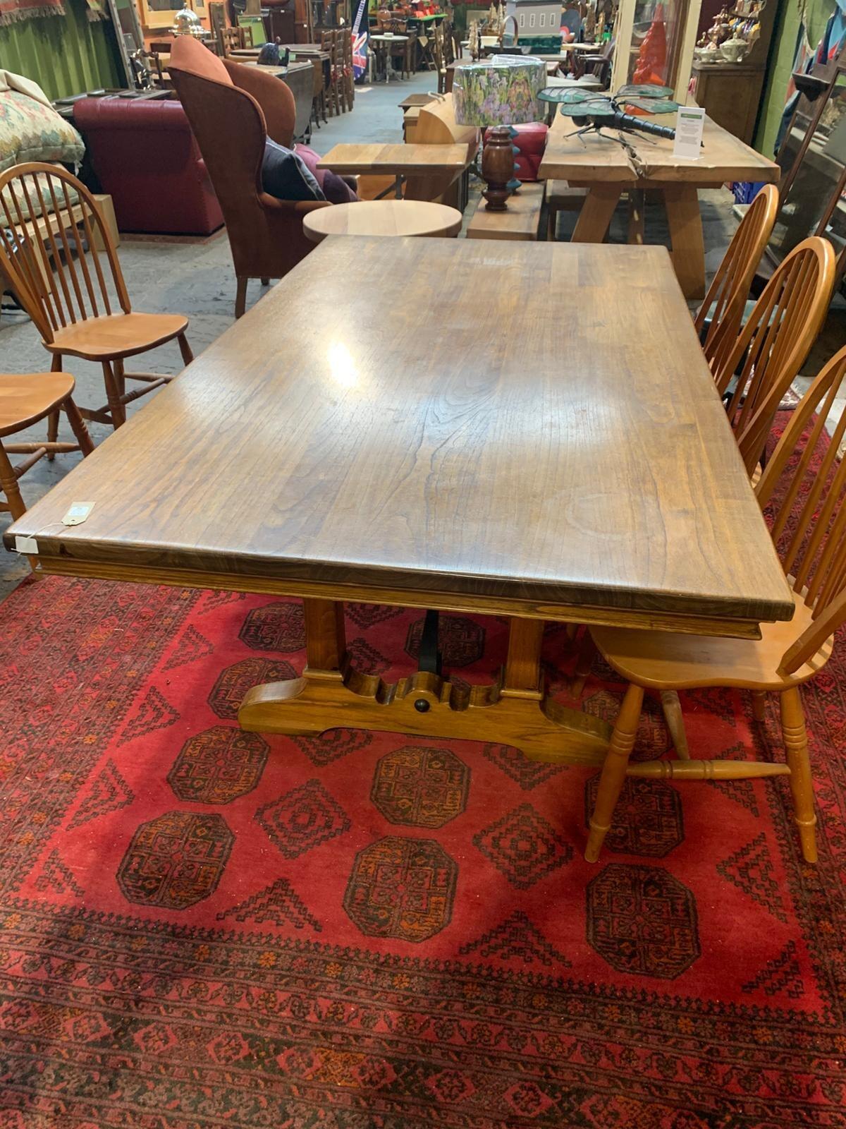 Vintage Spanish style chestnut ref table