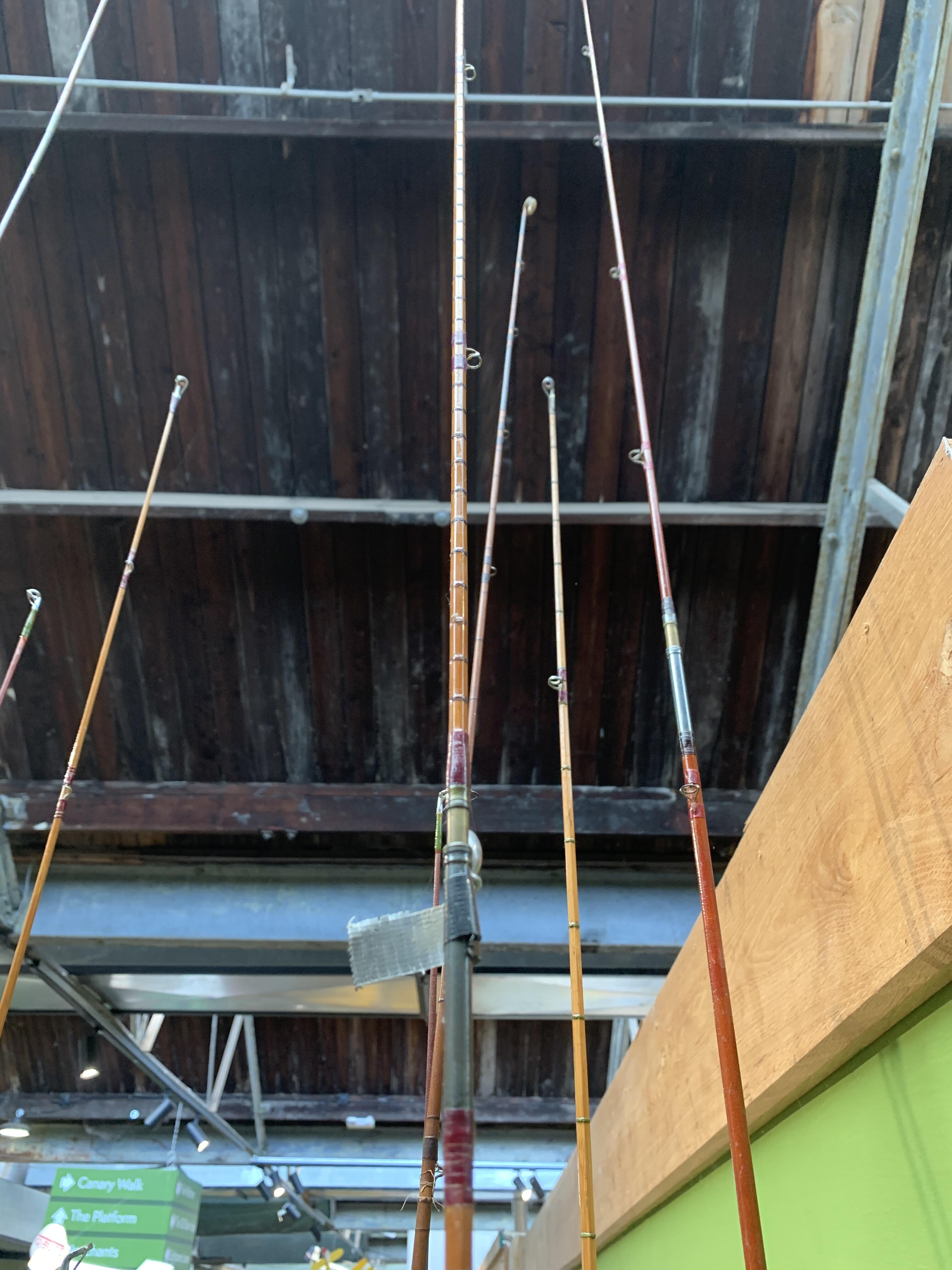 Aspindale's 11ft Split Cane Fishing Rod w/ Bag