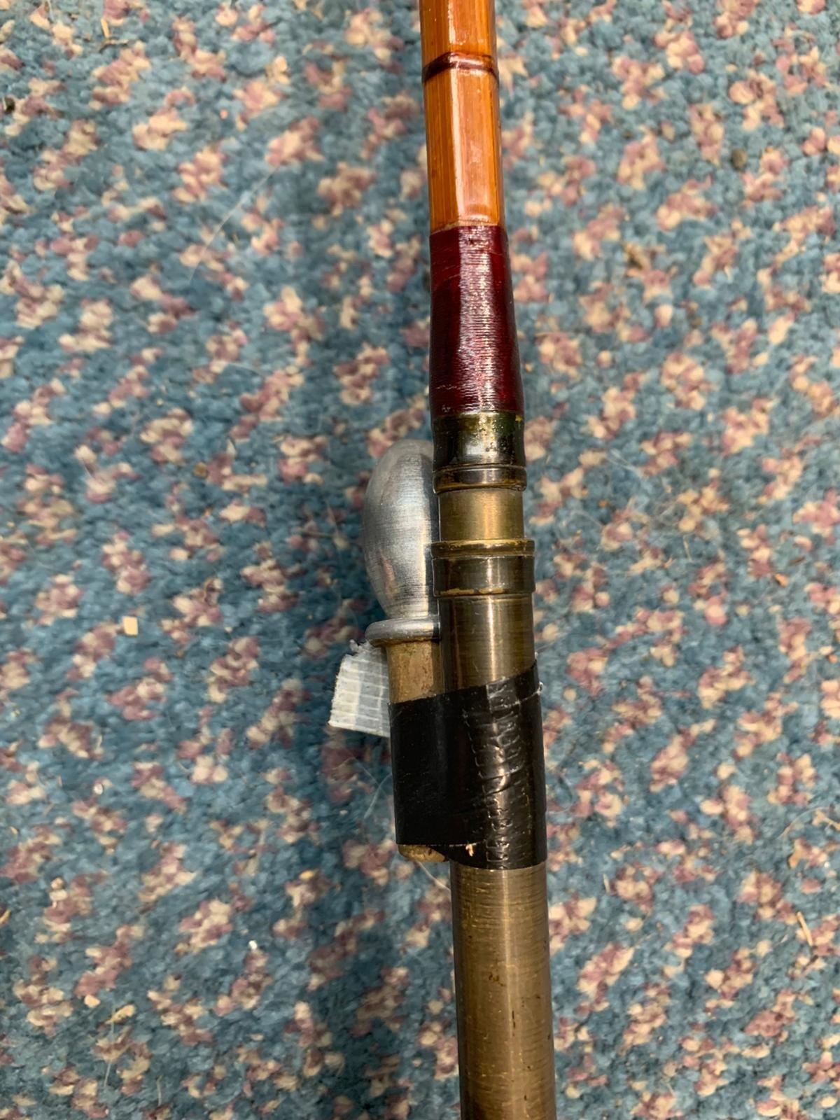 Aspindale's 11ft Split Cane Fishing Rod w/ Bag