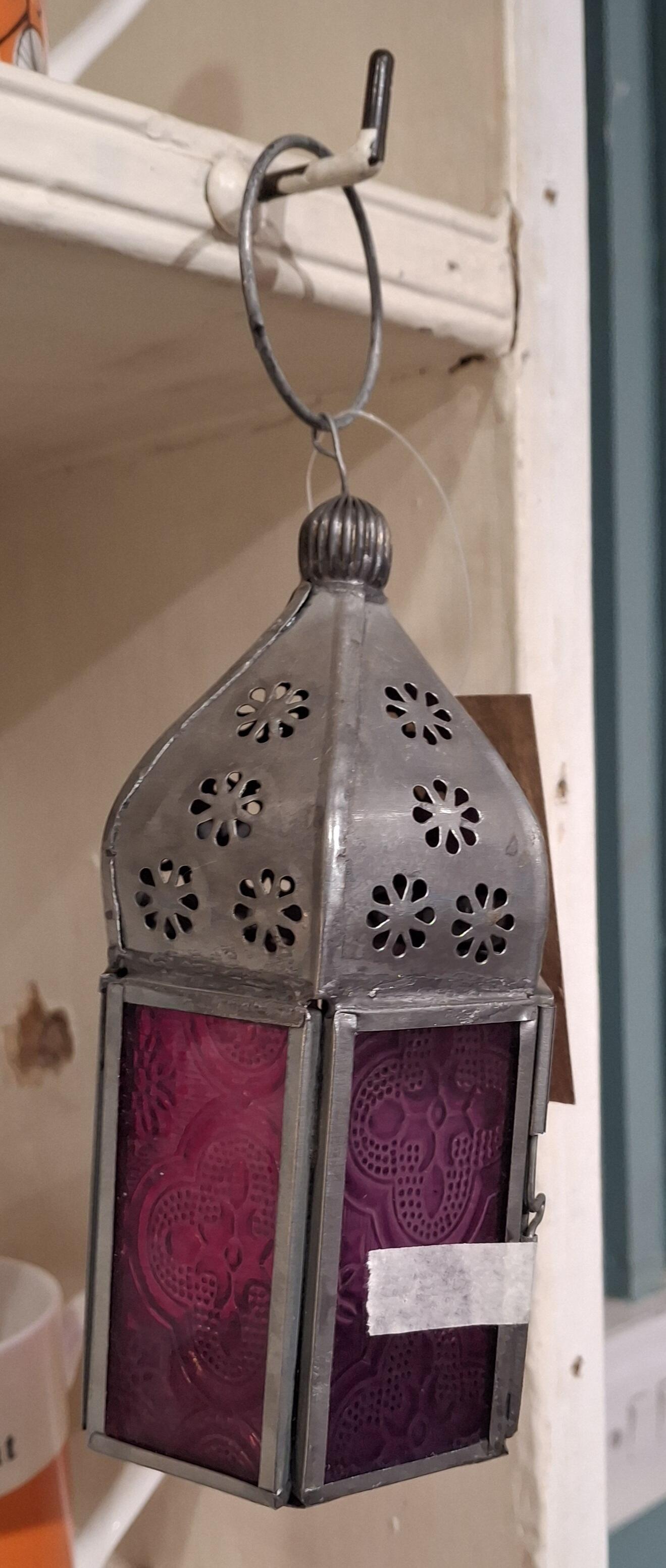 Moroccan Style Mini Tonal Glass Lantern