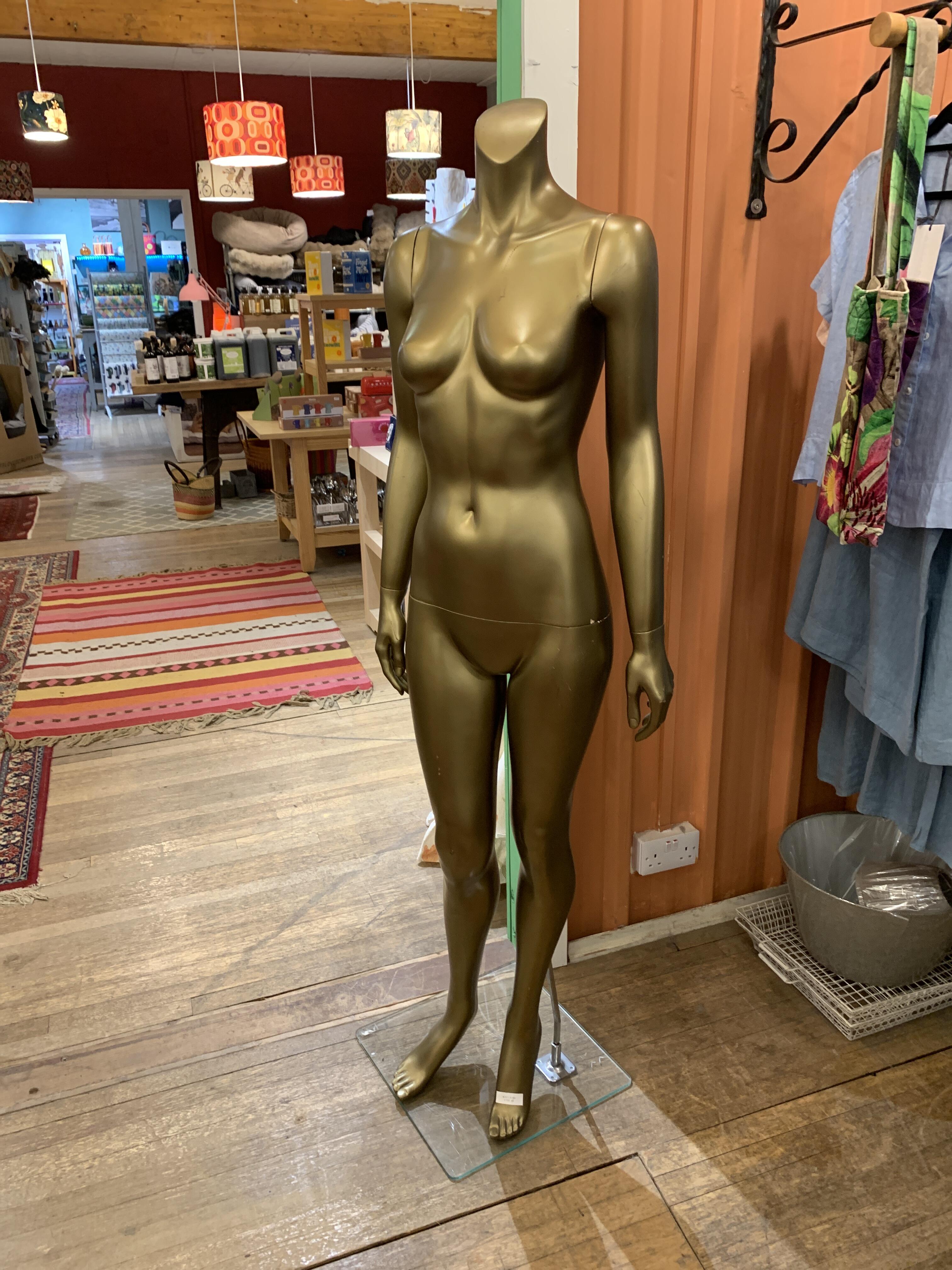 Gold Reclaimed Mannequin - 165cm Tall