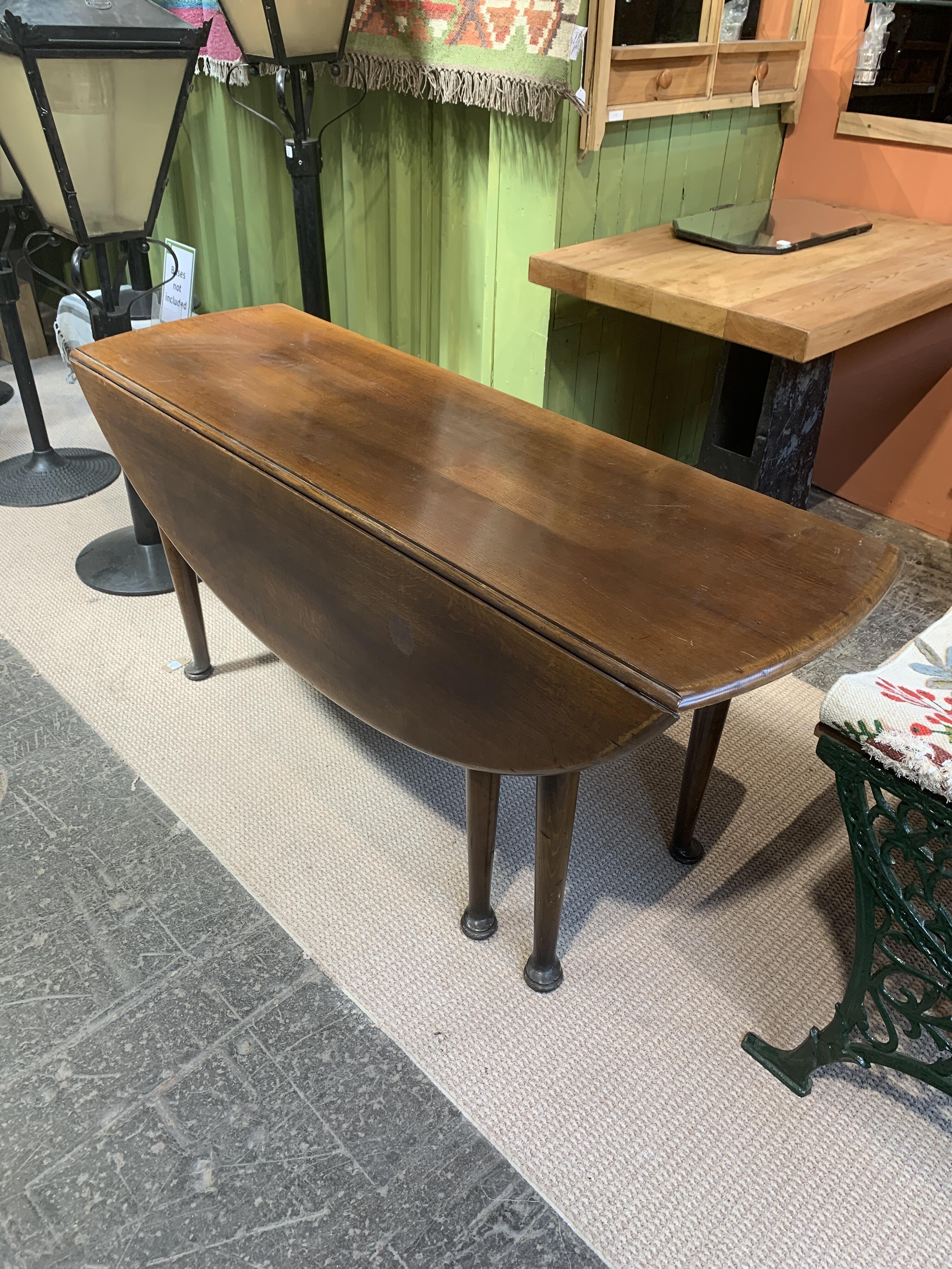 Vintage Oval Gate Leg Table - AW2518