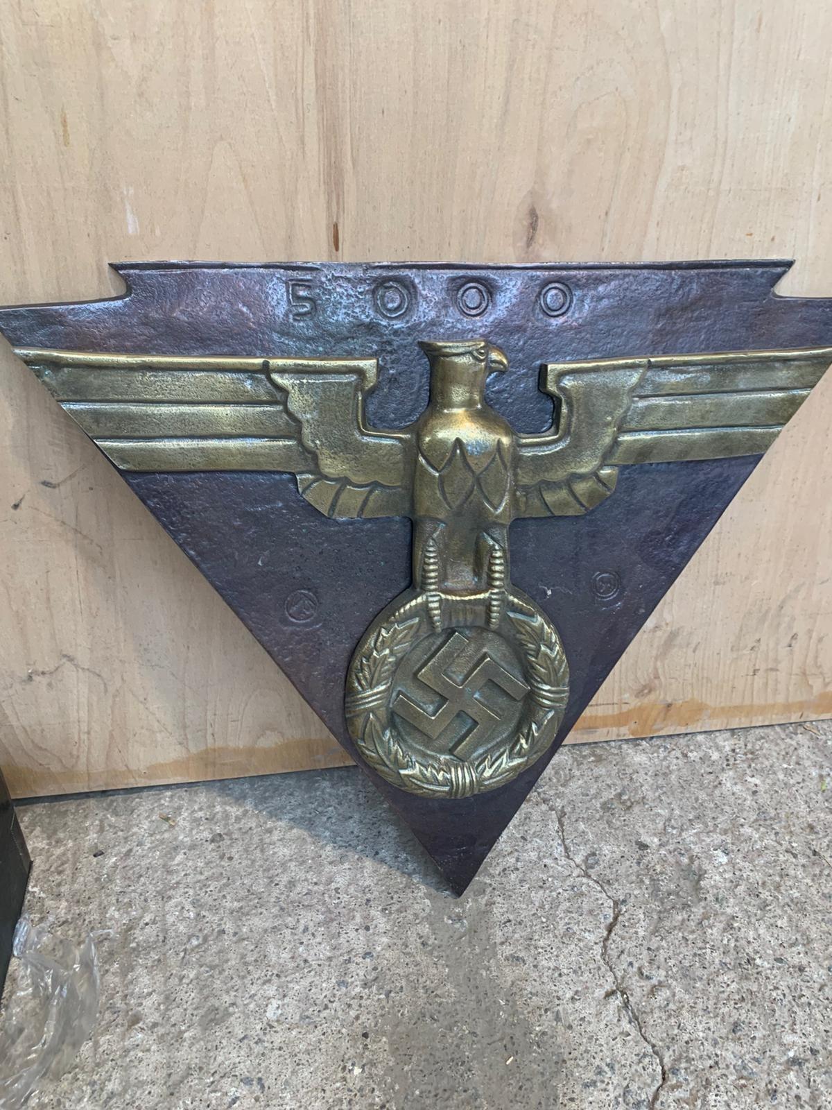 WWII Era German State Railway Locomotive/Machine Plaque