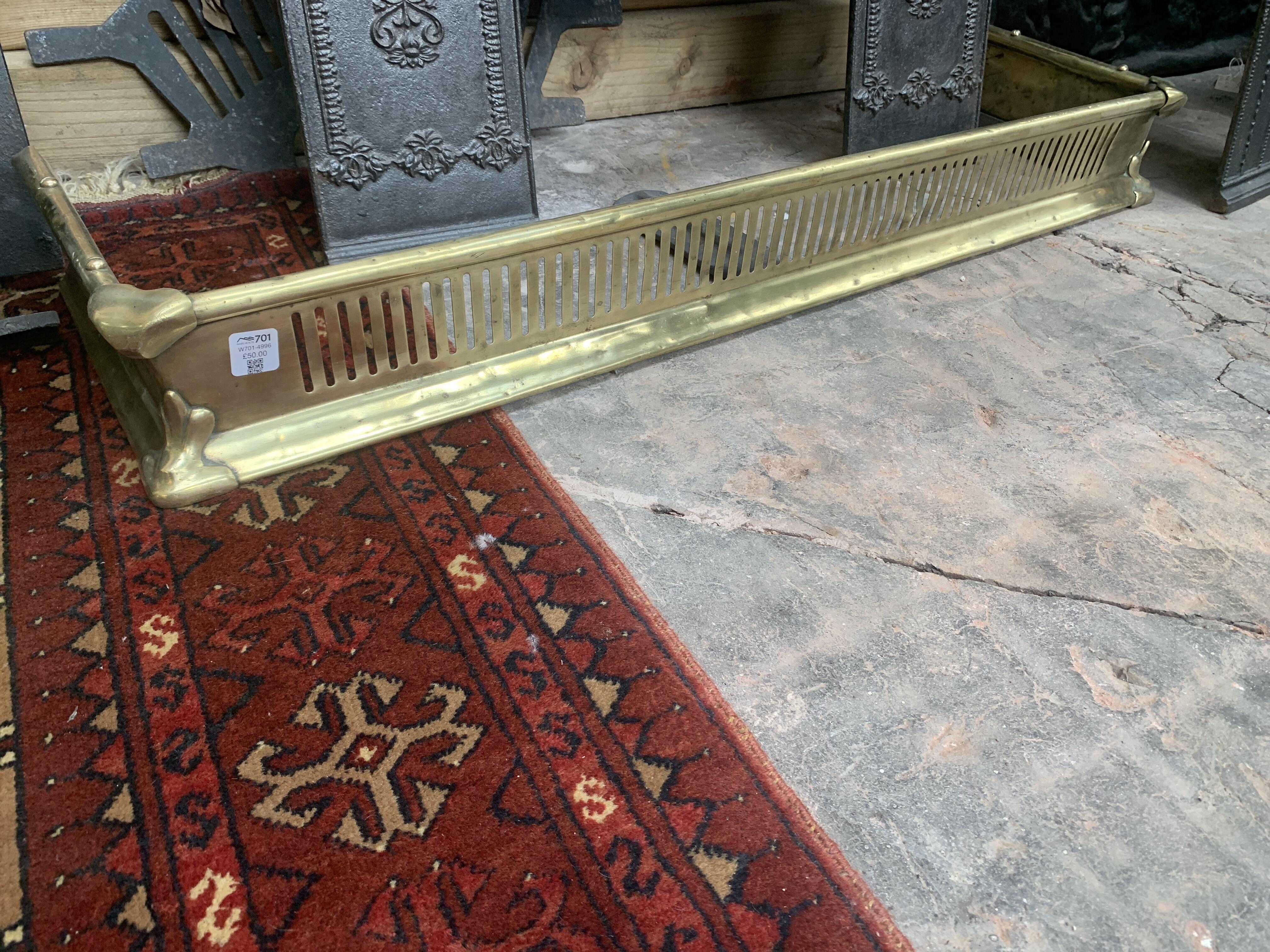 Elegant Reclaimed Brass Fender