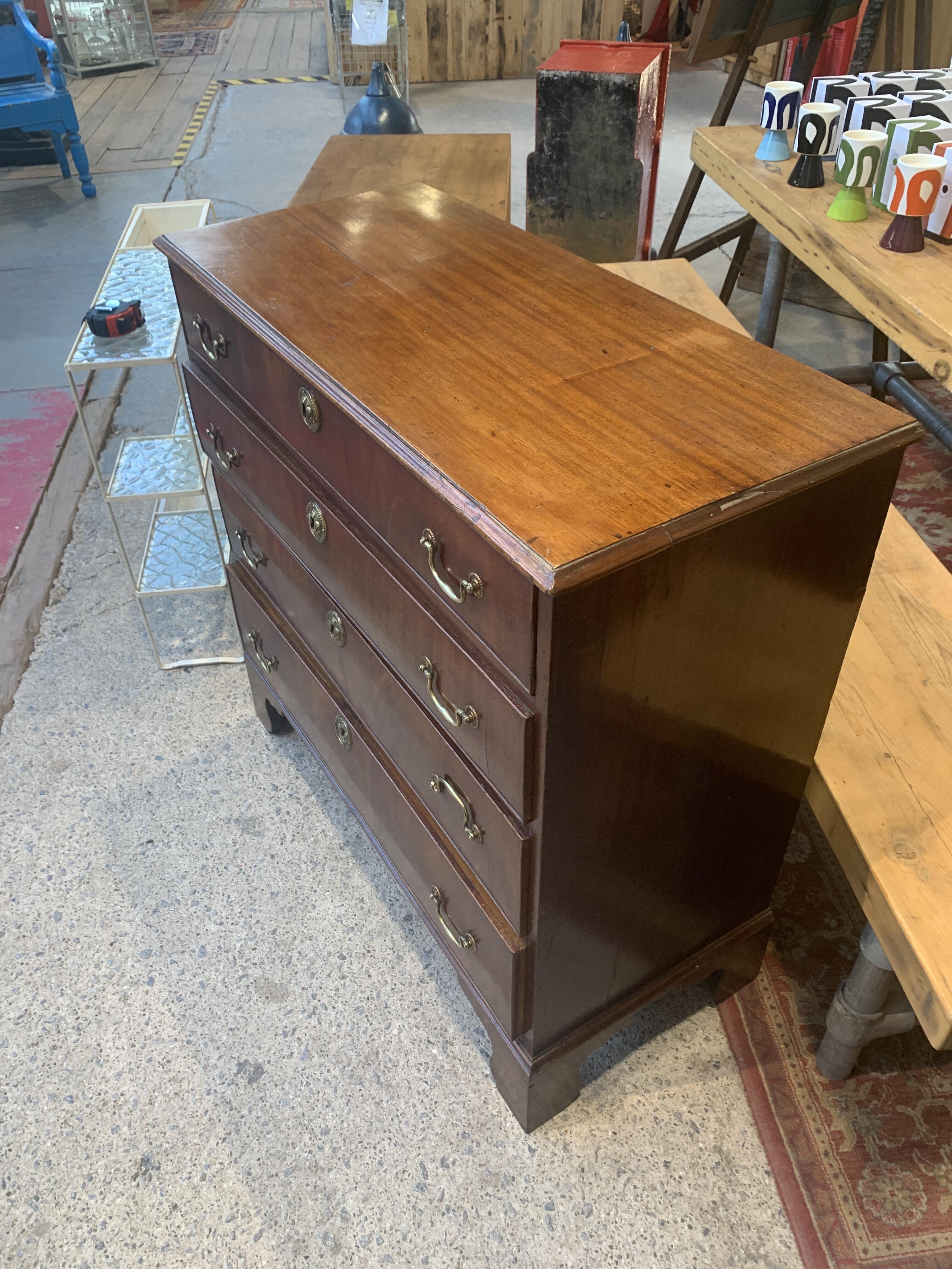 Antique George III Chest of Drawers, Four Long Drawers