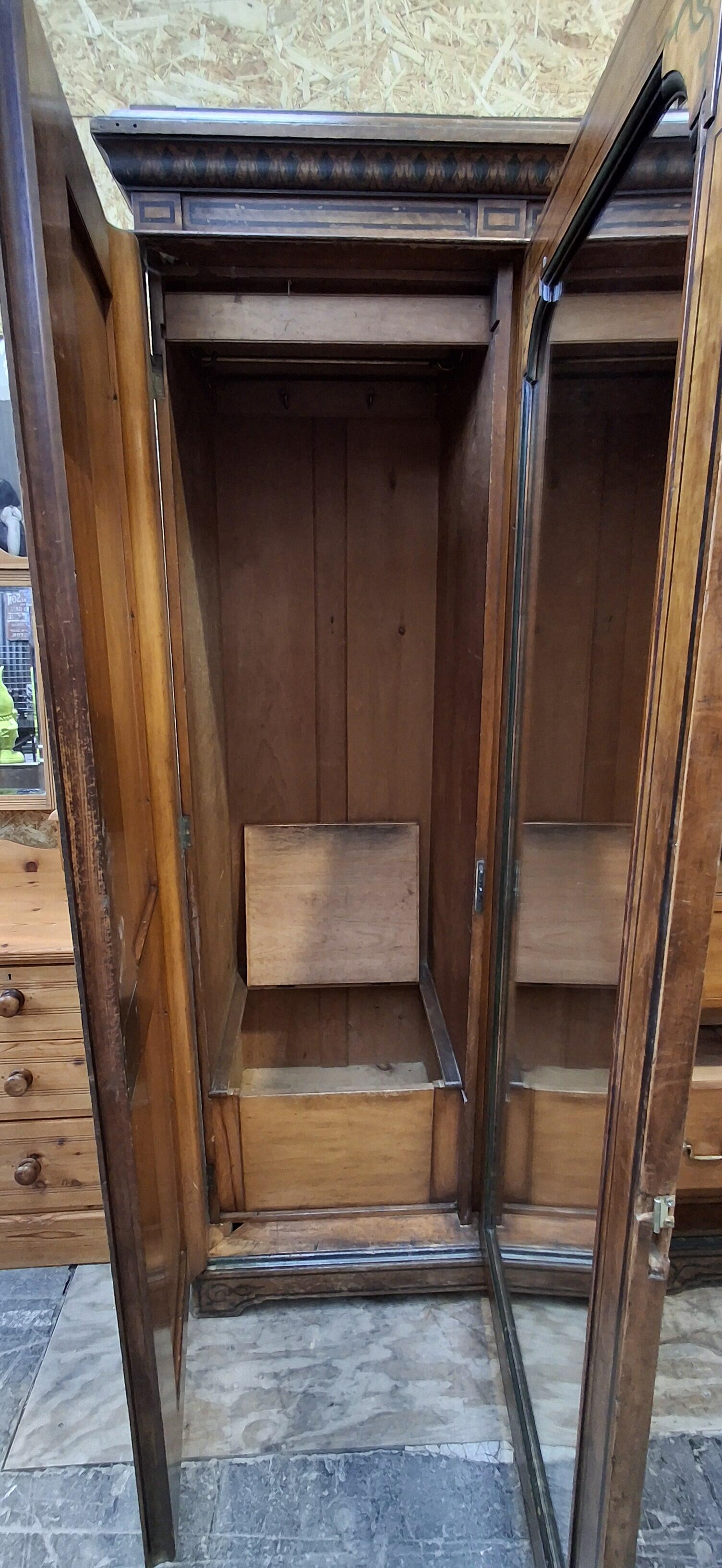 Antique Linen Press with Painted Panels & Edges AP658