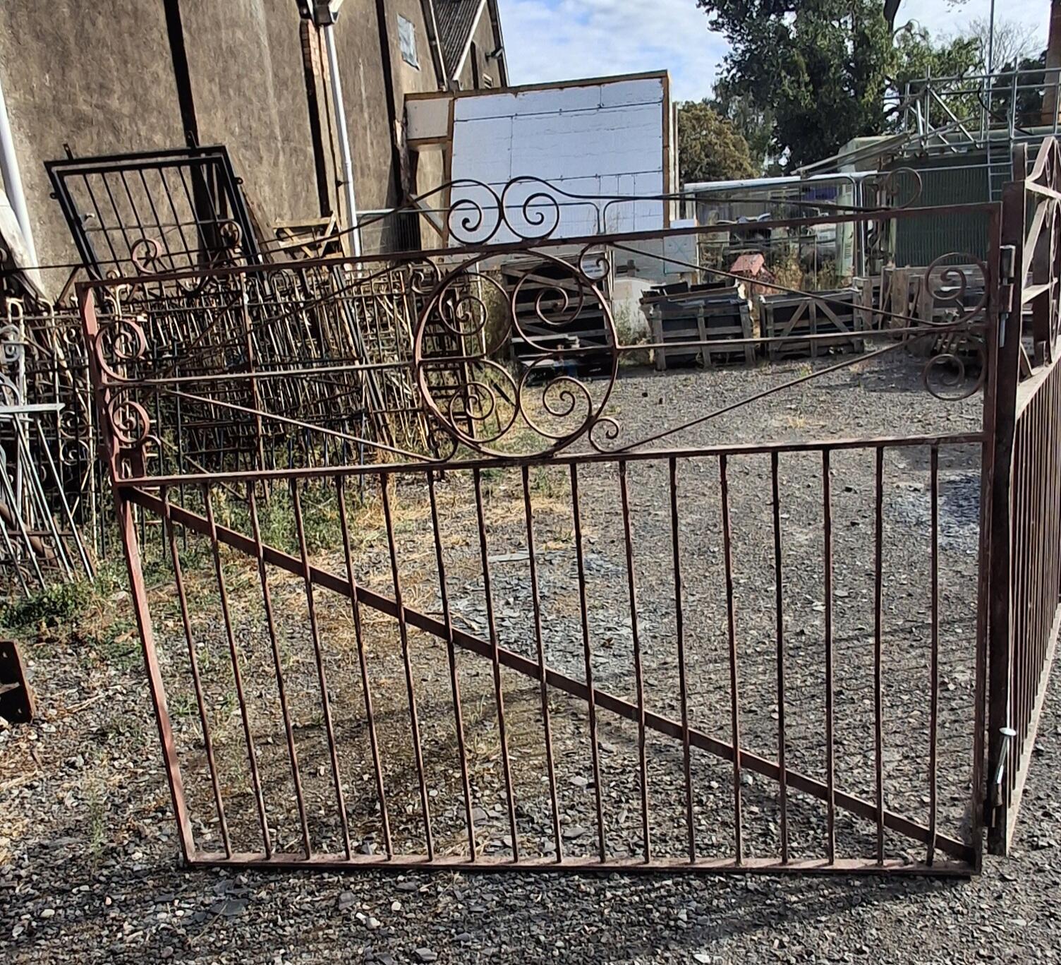 Pair of Ornate Wrought Iron Gates