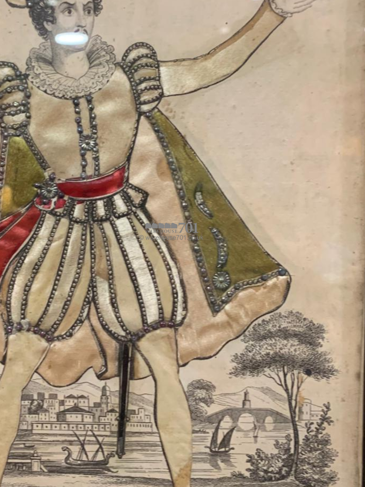 19th century tinsel print Mr Parry