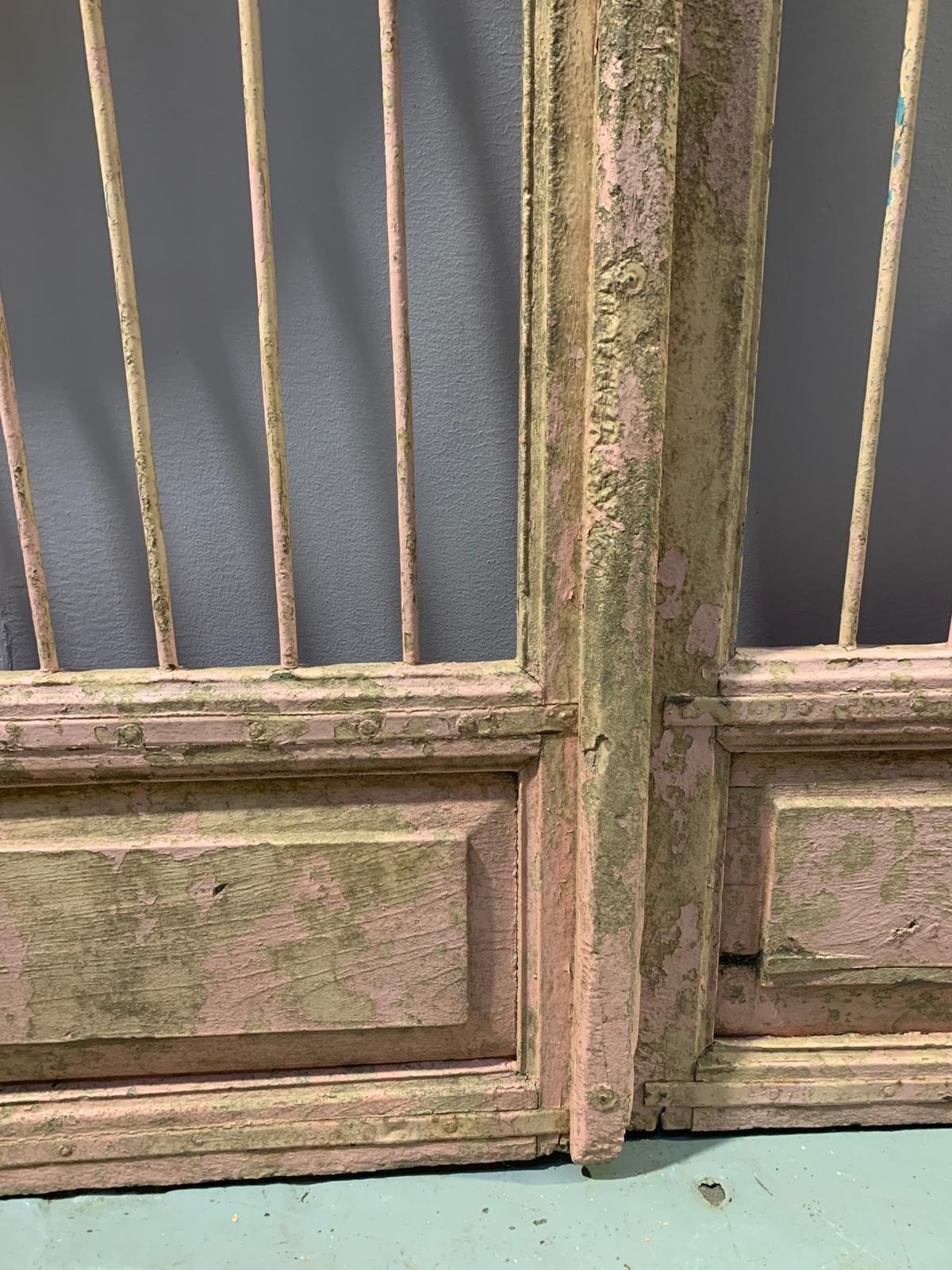 large pair of pink gates