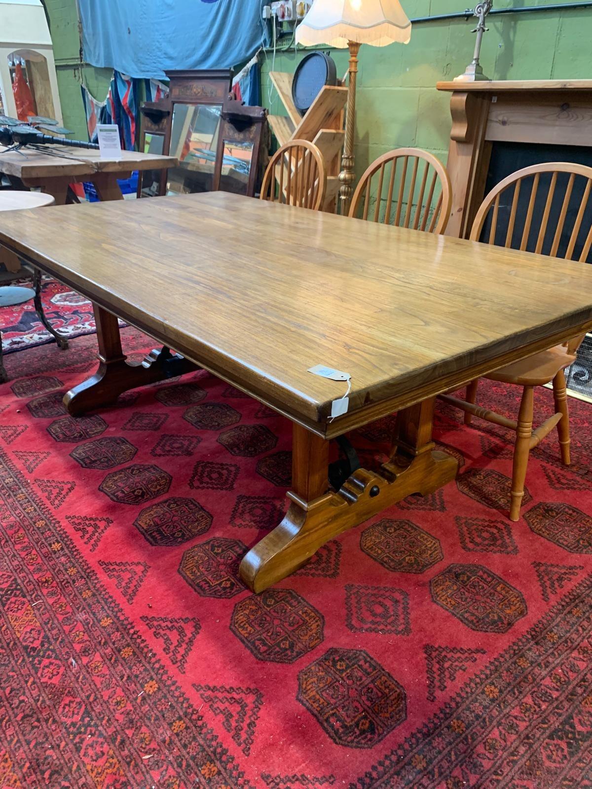 Vintage Spanish style chestnut ref table