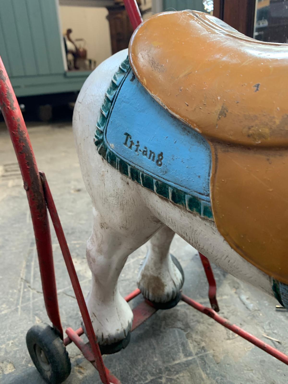 British Made Tri-ang Push Along Horse