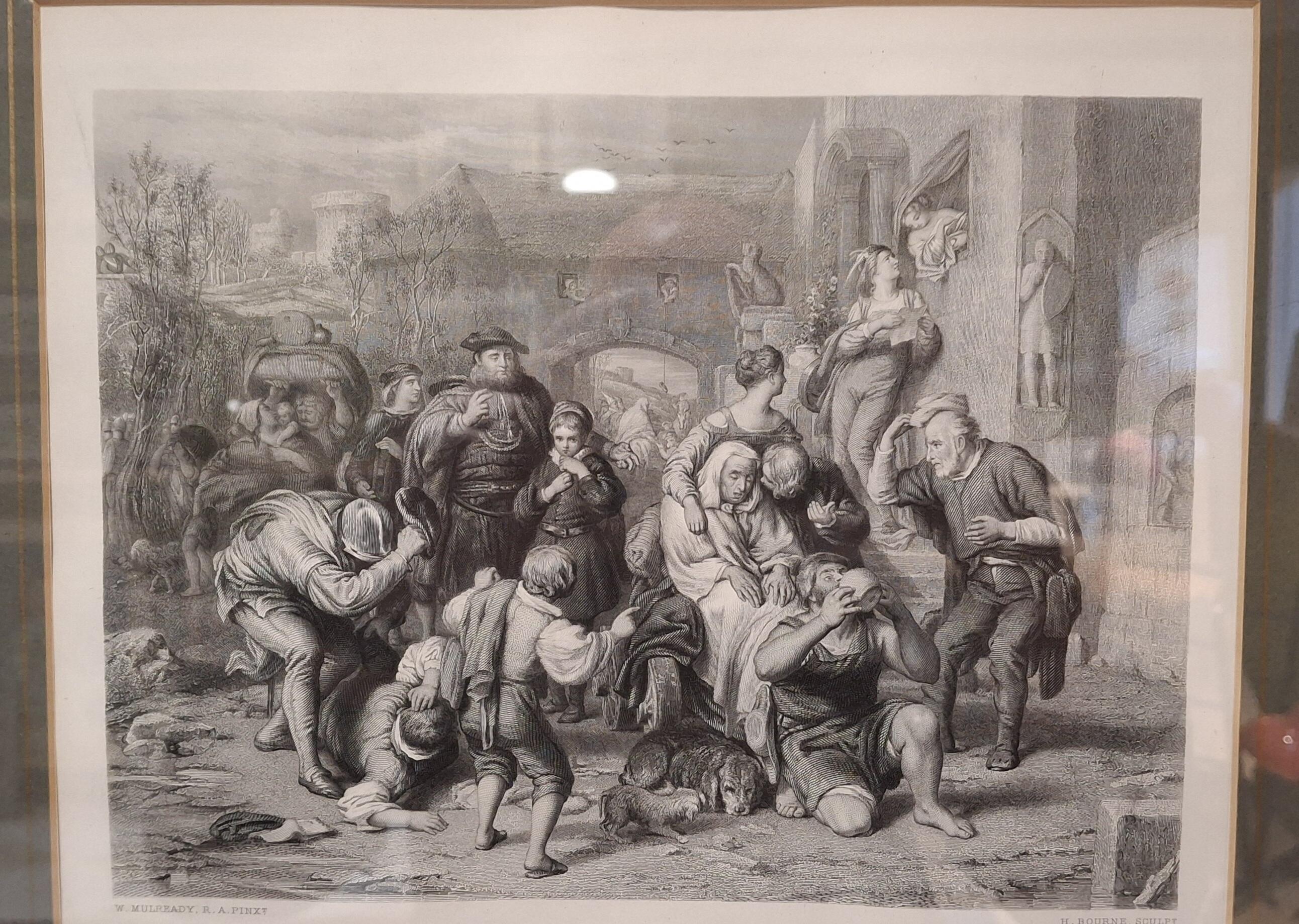 The Seven Ages of Man Antique Print JN429