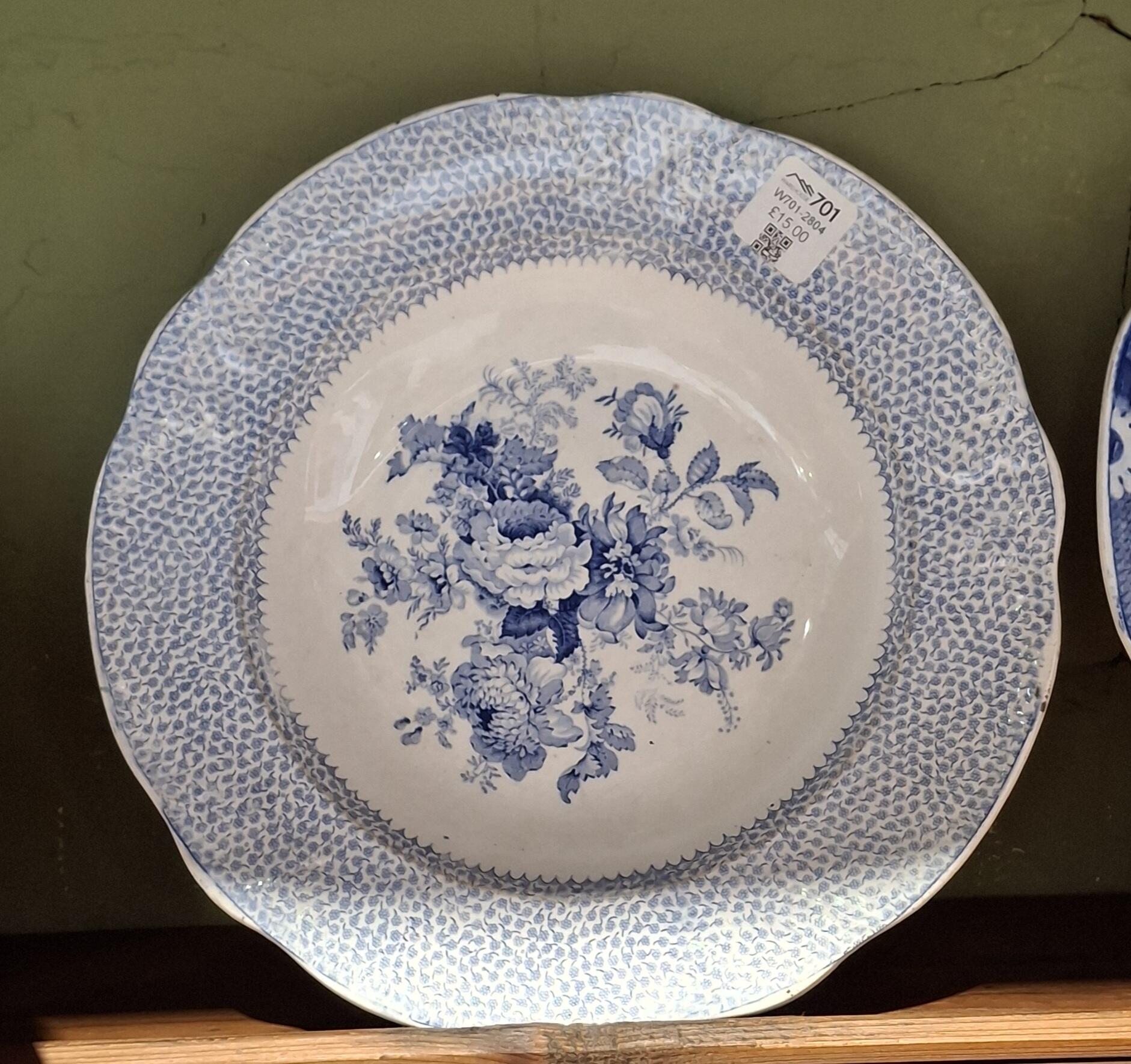 19th Century Blue & White Plates - Individual Sale