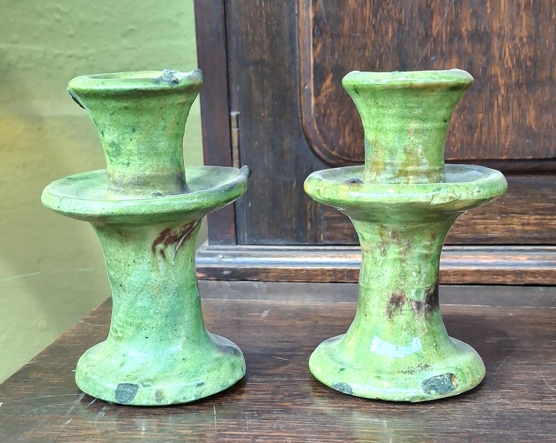 Vintage Tamegroute Candlestick Holder