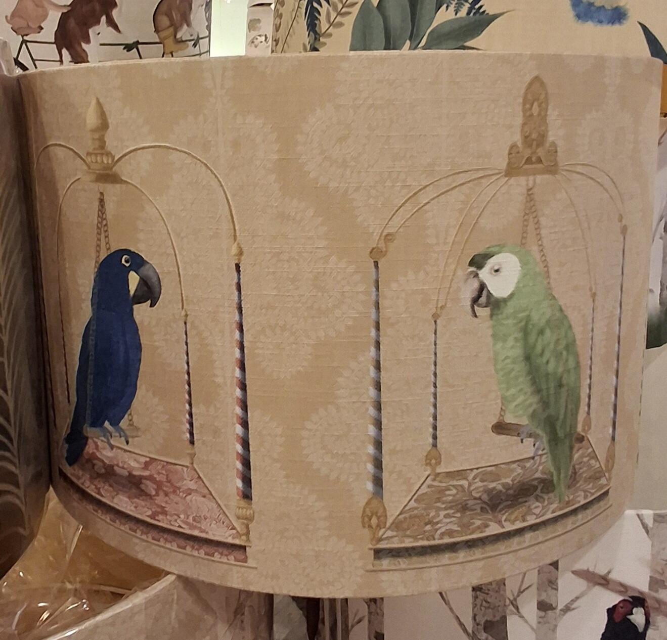 Large Parrot Print Lampshade