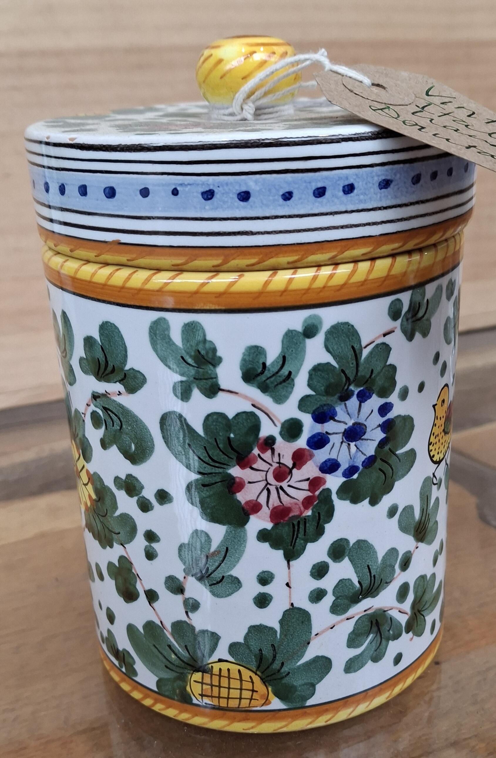 Vintage Italian Hand Painted Deruta Jar RW1085