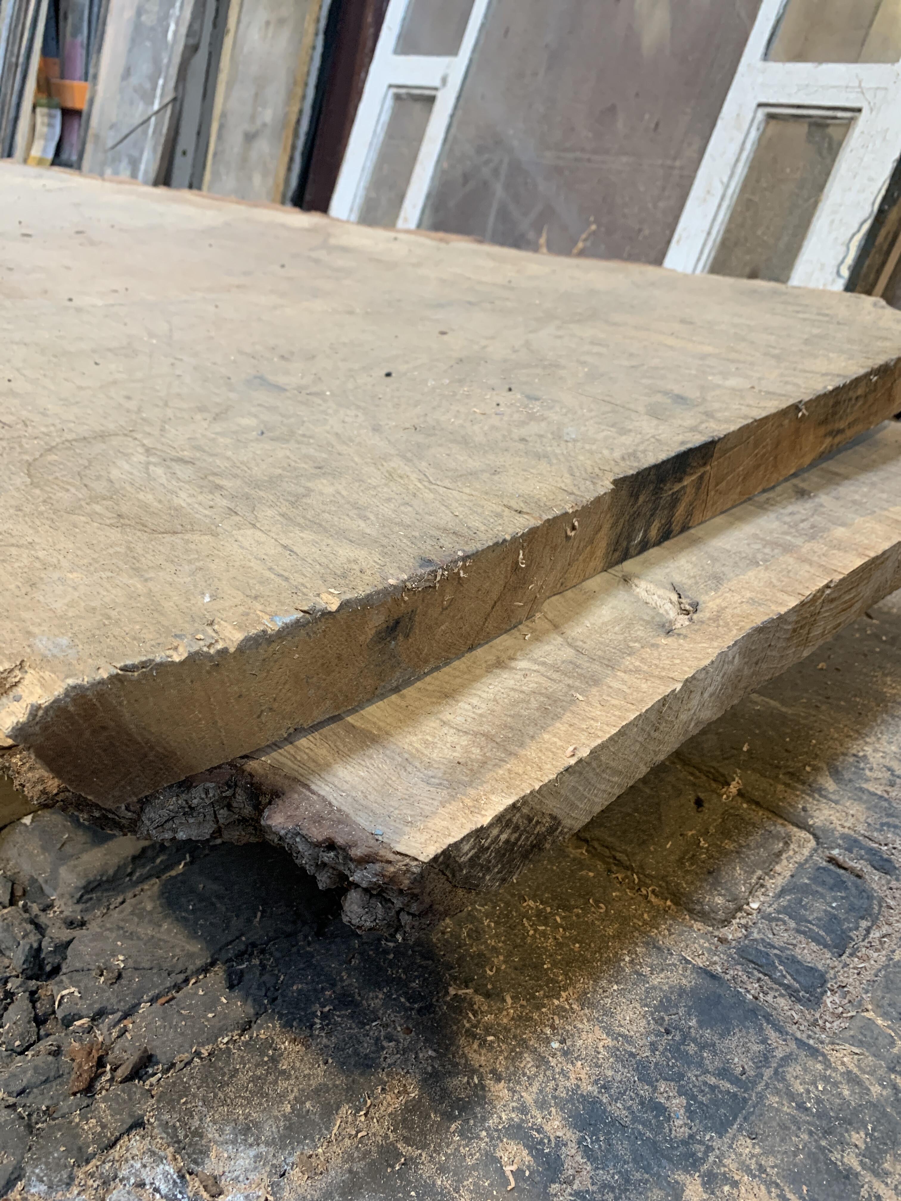 Large Reclaimed Wooden Slab - 270cm Long