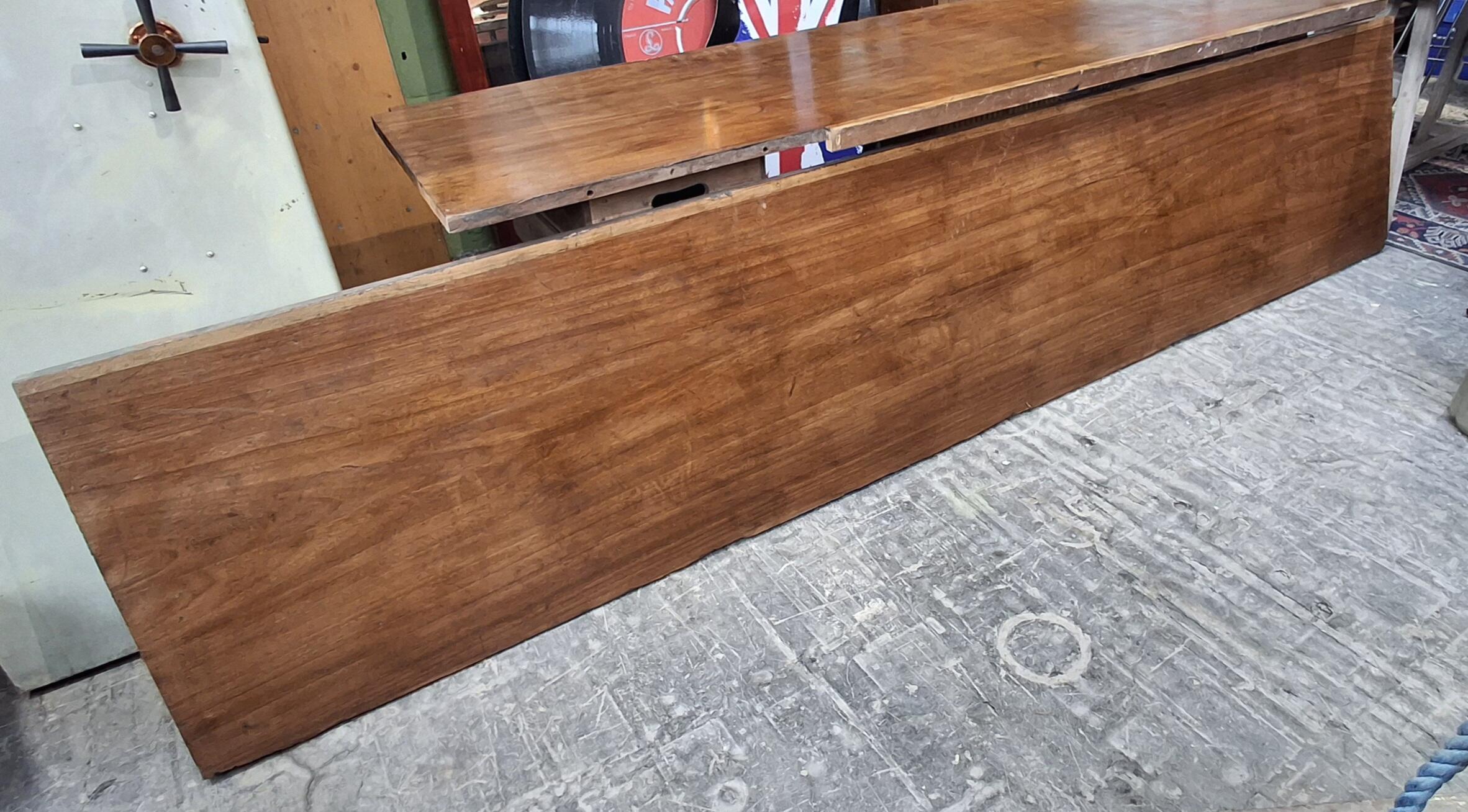 Reclaimed Hardwood School Lab Workbench Top 3.2m