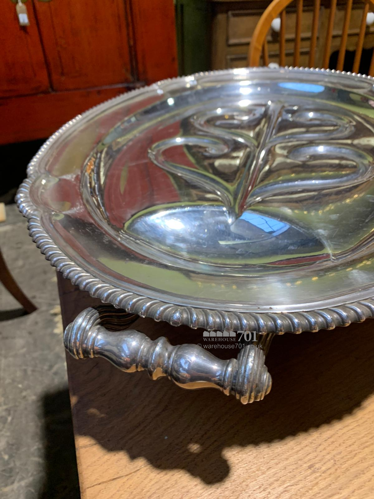 Large meat dome and platter