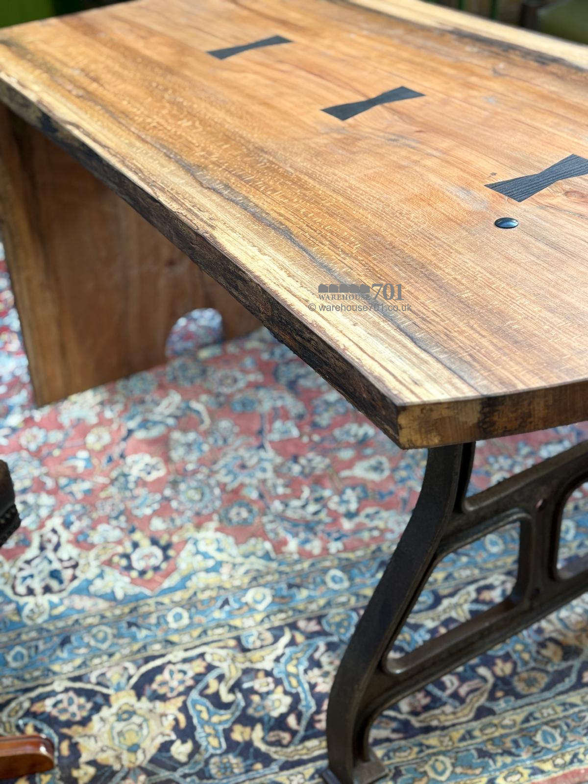 701 Original Spalted beech executive desk