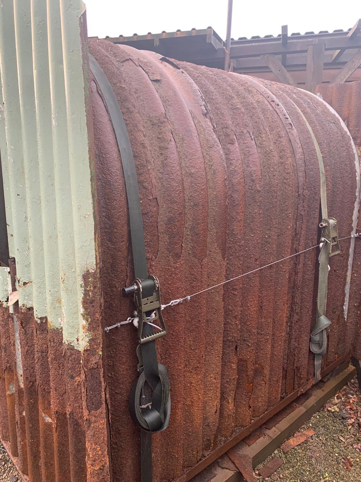 Authentic WW2 Corrugated Iron Anderson Air-Raid Shelter