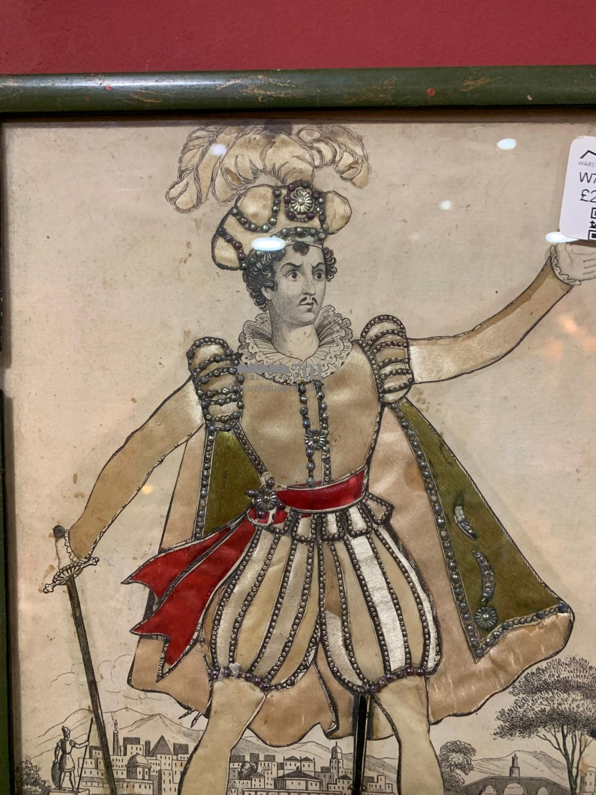 19th century tinsel print Mr Parry