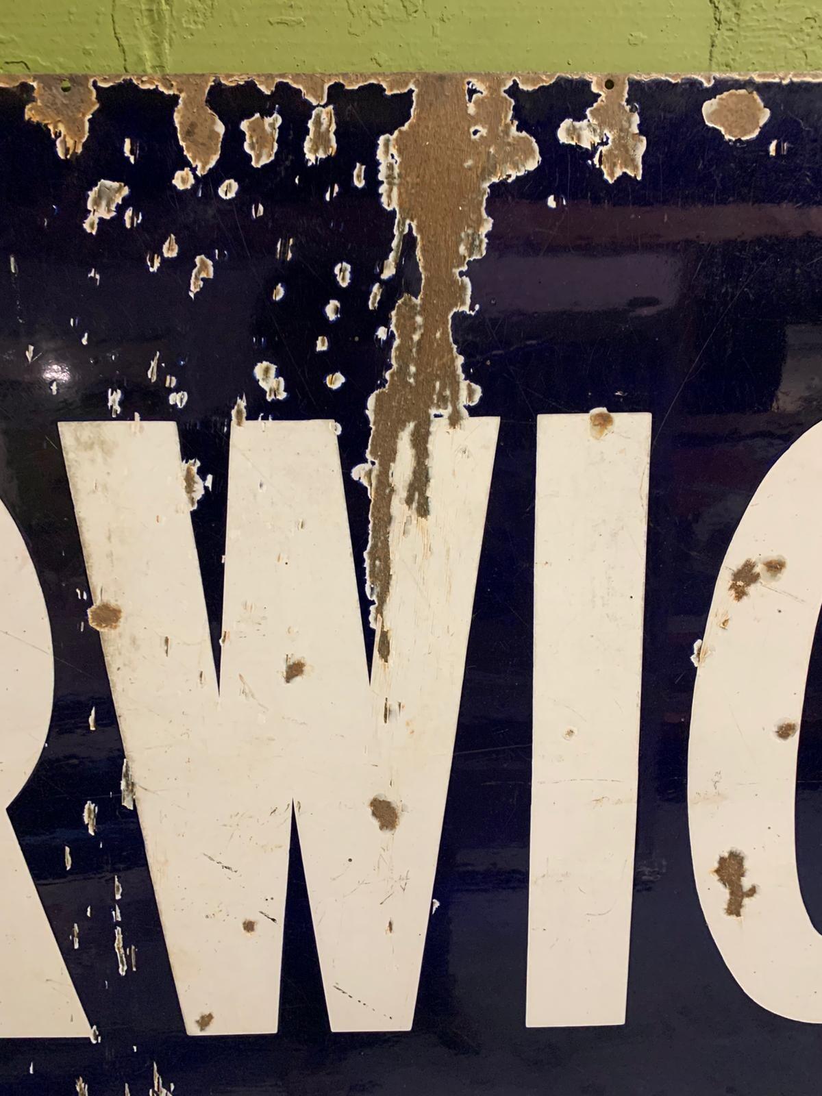 Borwicks Baking metal sign