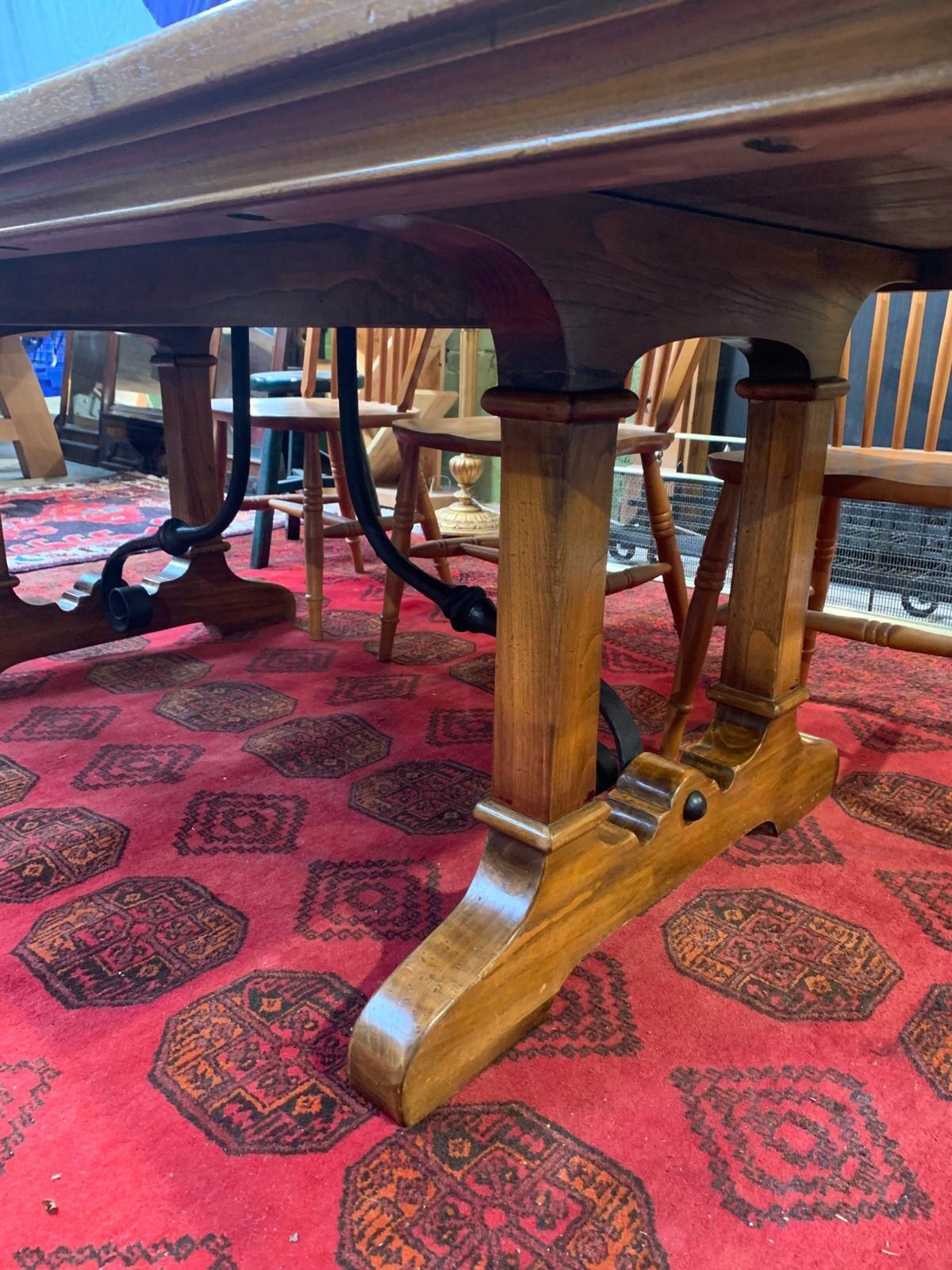 Vintage Spanish style chestnut ref table