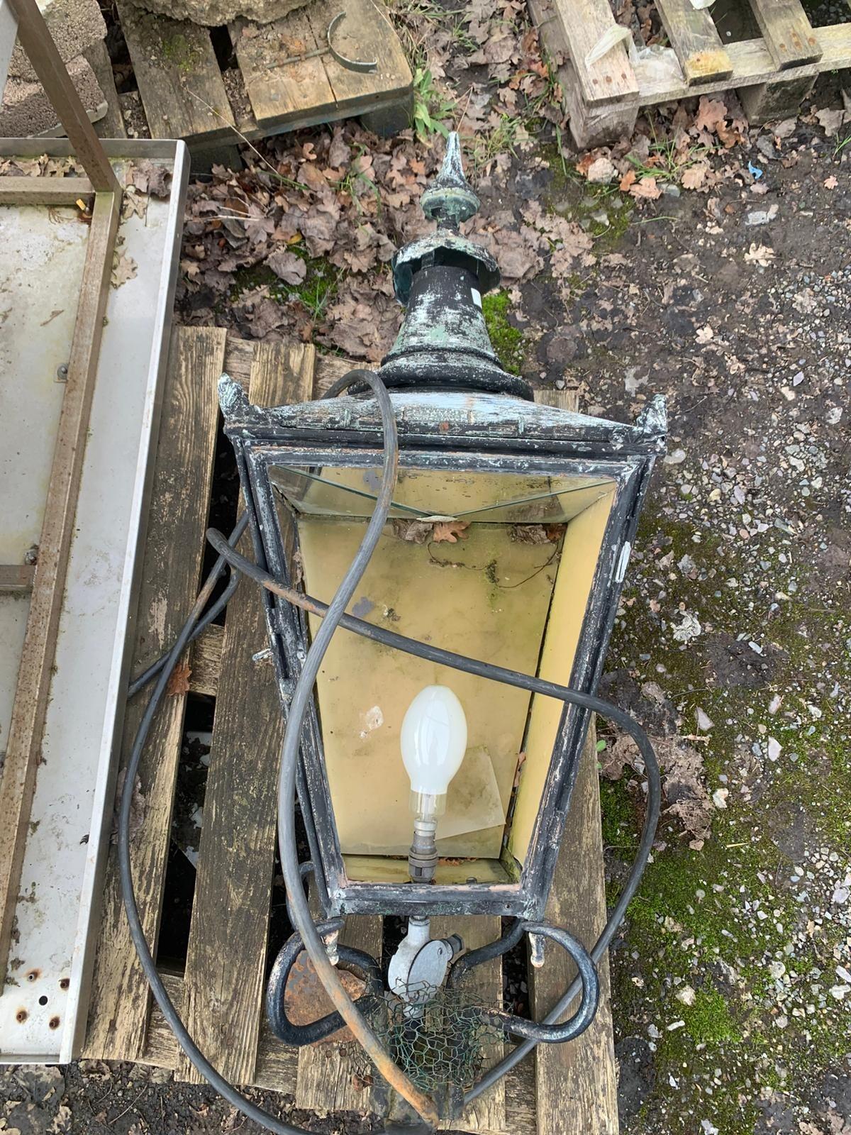 Antique Street Lamp And Post