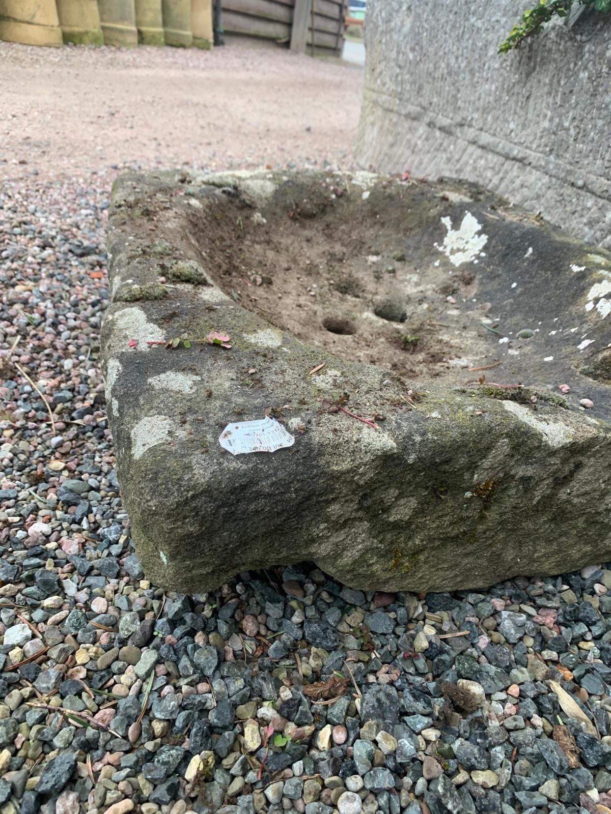 Antique Shallow Stone Trough