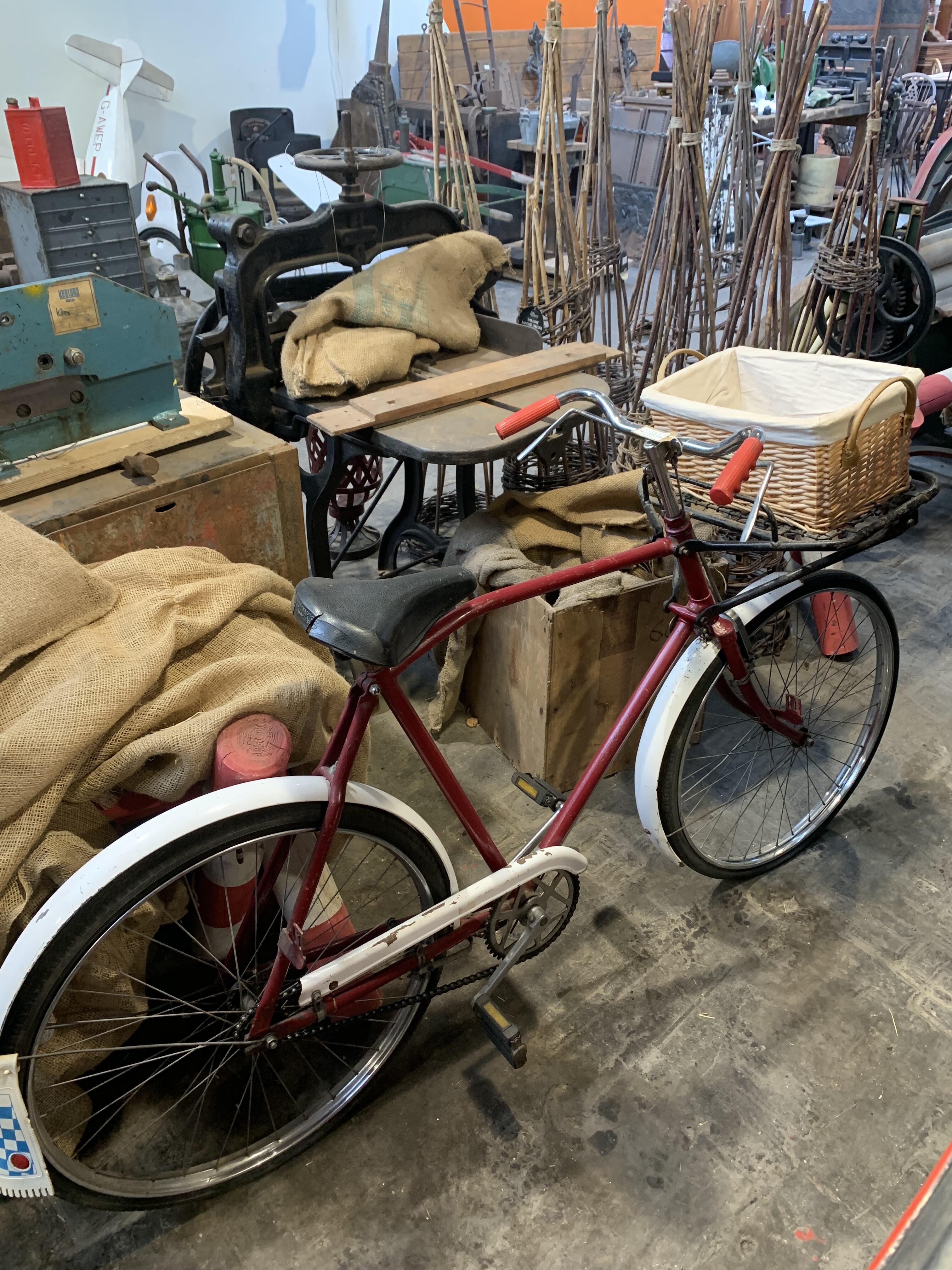 1950/60s Postman's Bicycle with Front Basket