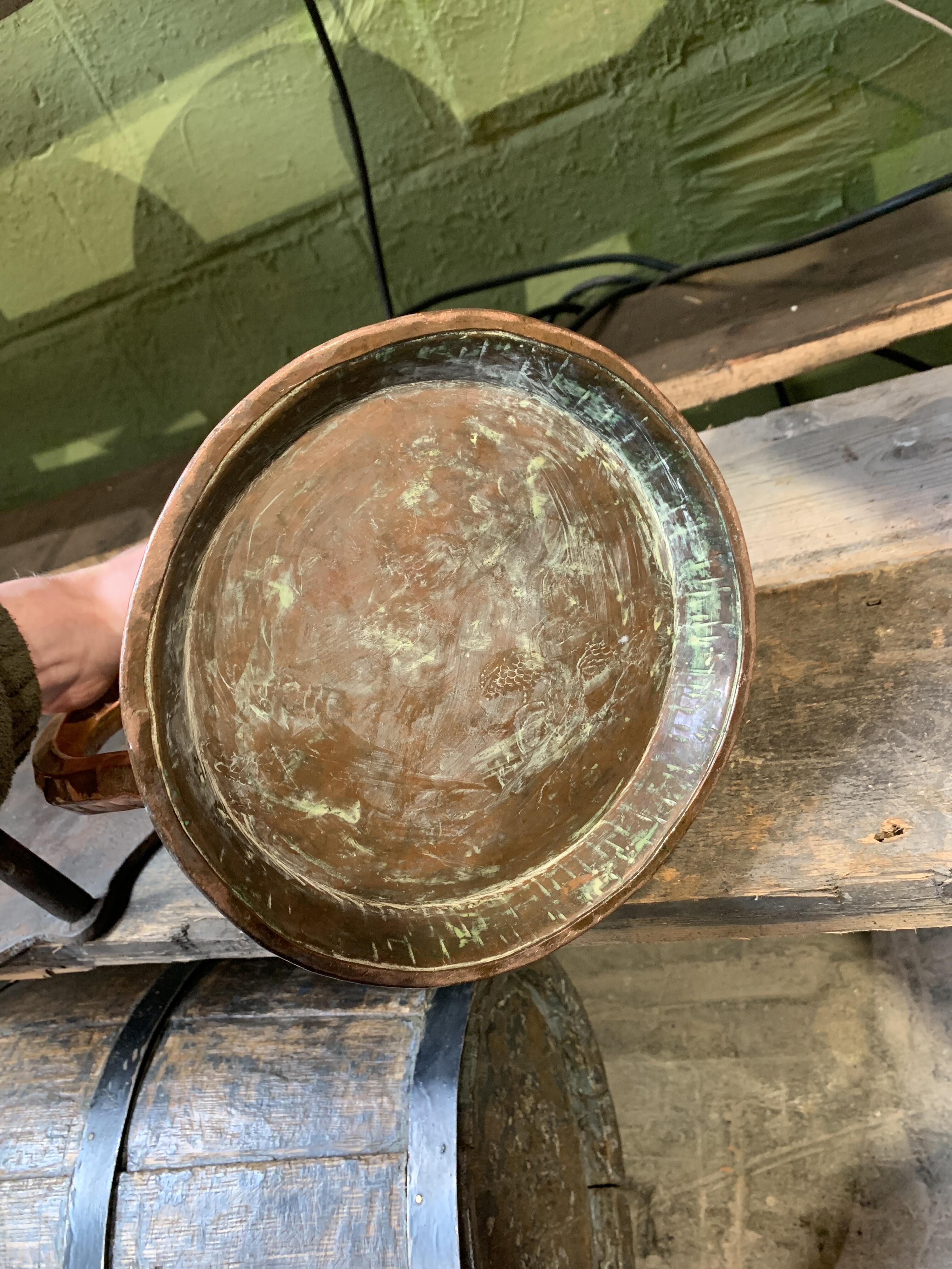 Antique Copper Ale Jugs - Set of 2