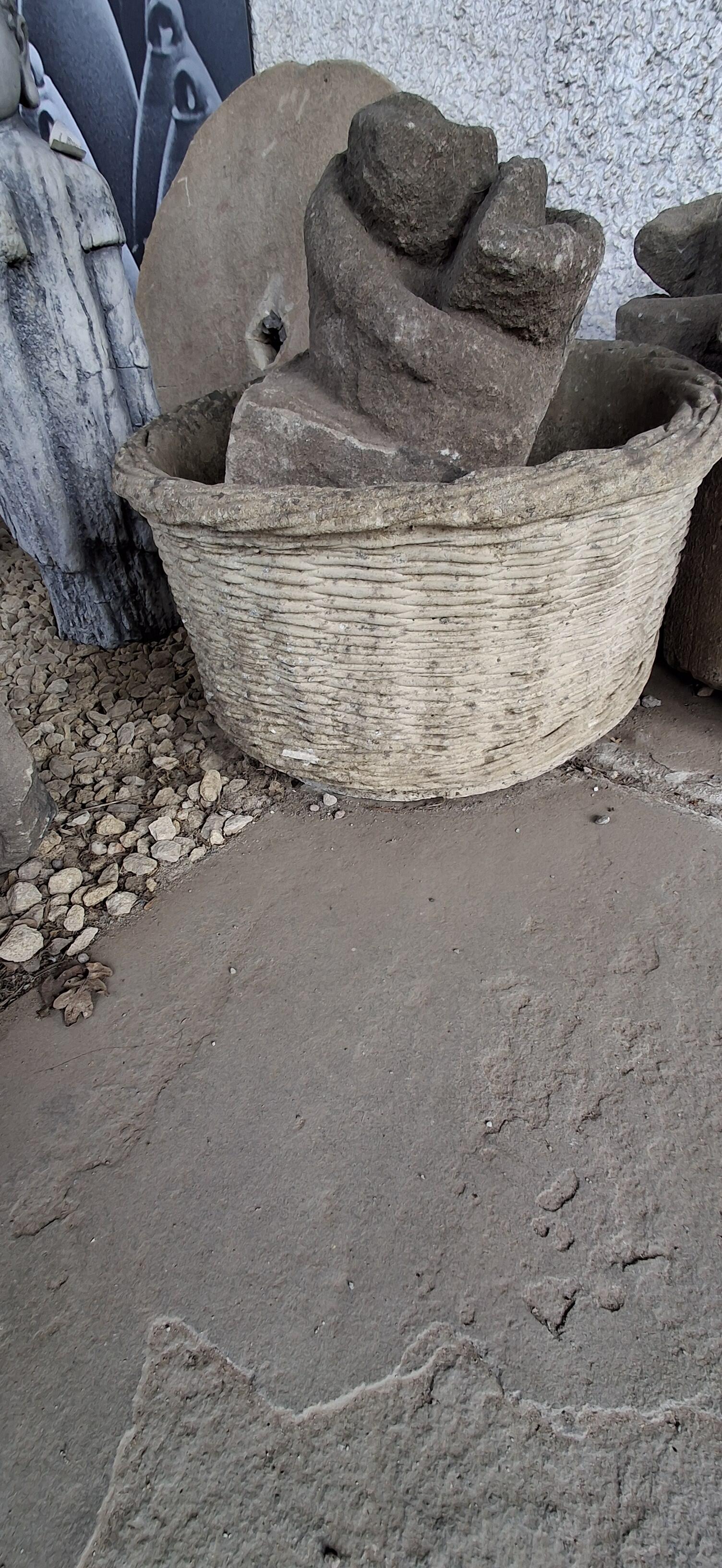 Concrete Basket Weave Planter