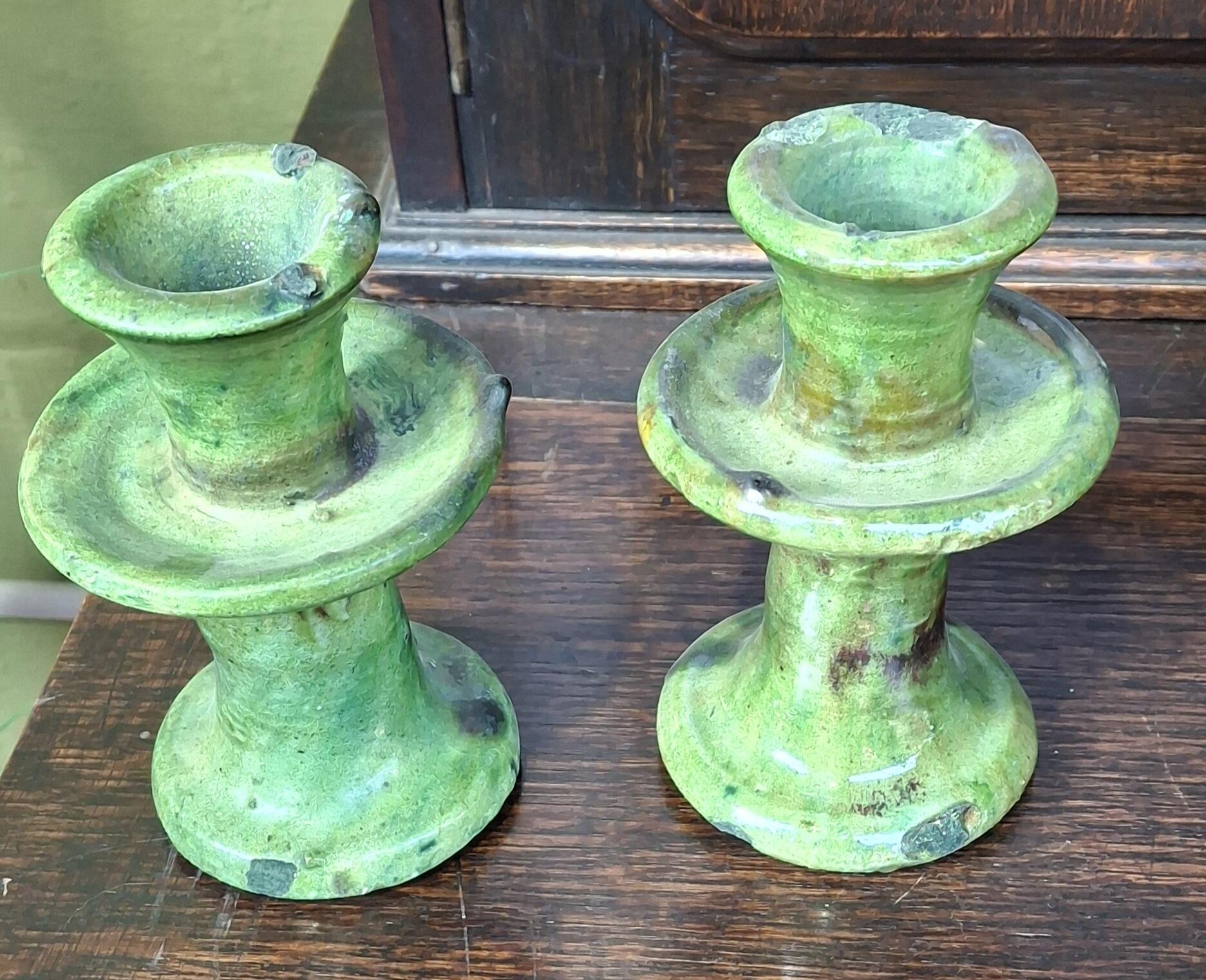 Vintage Tamegroute Candlestick Holder