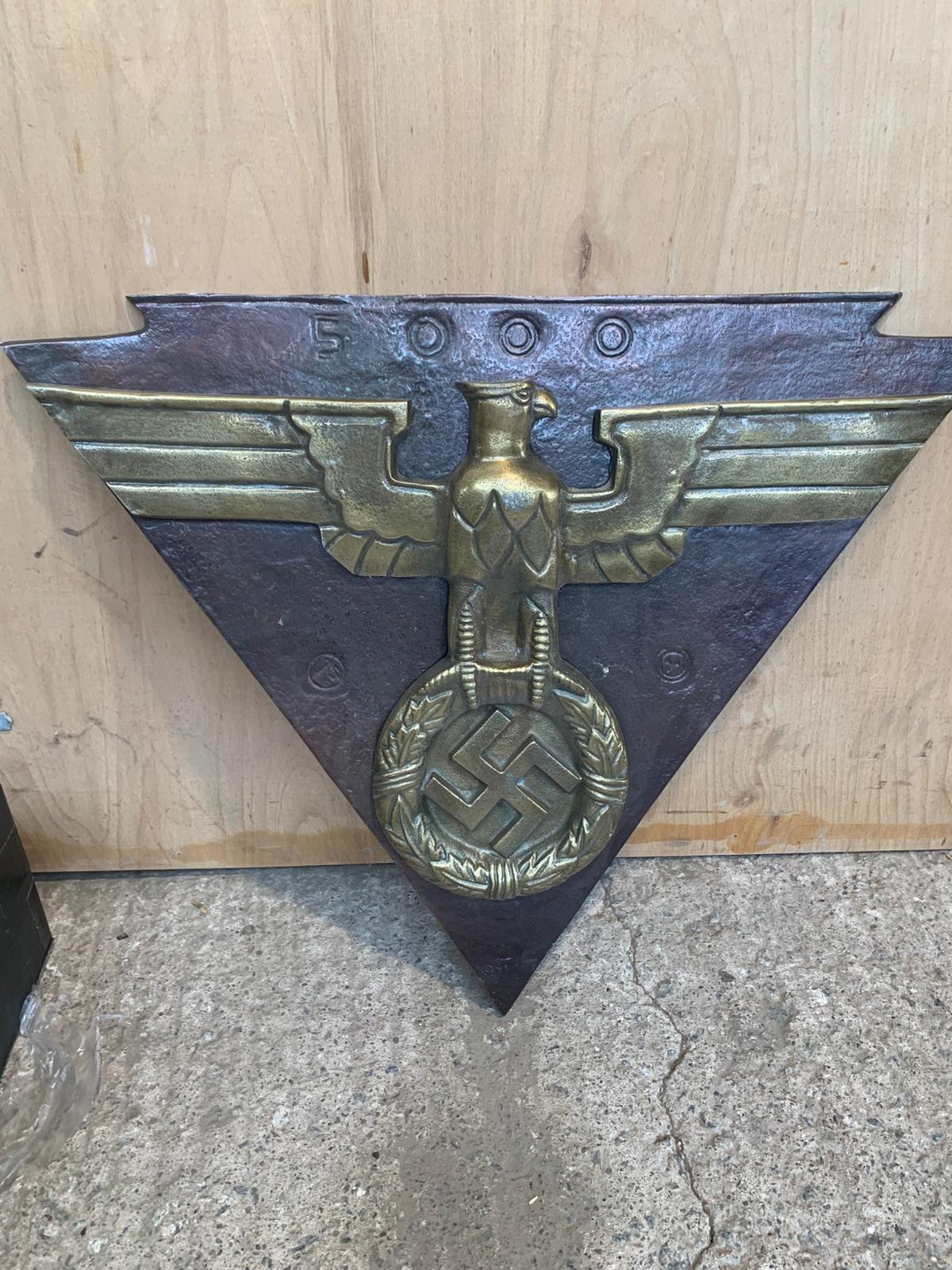 WWII Era German State Railway Locomotive/Machine Plaque