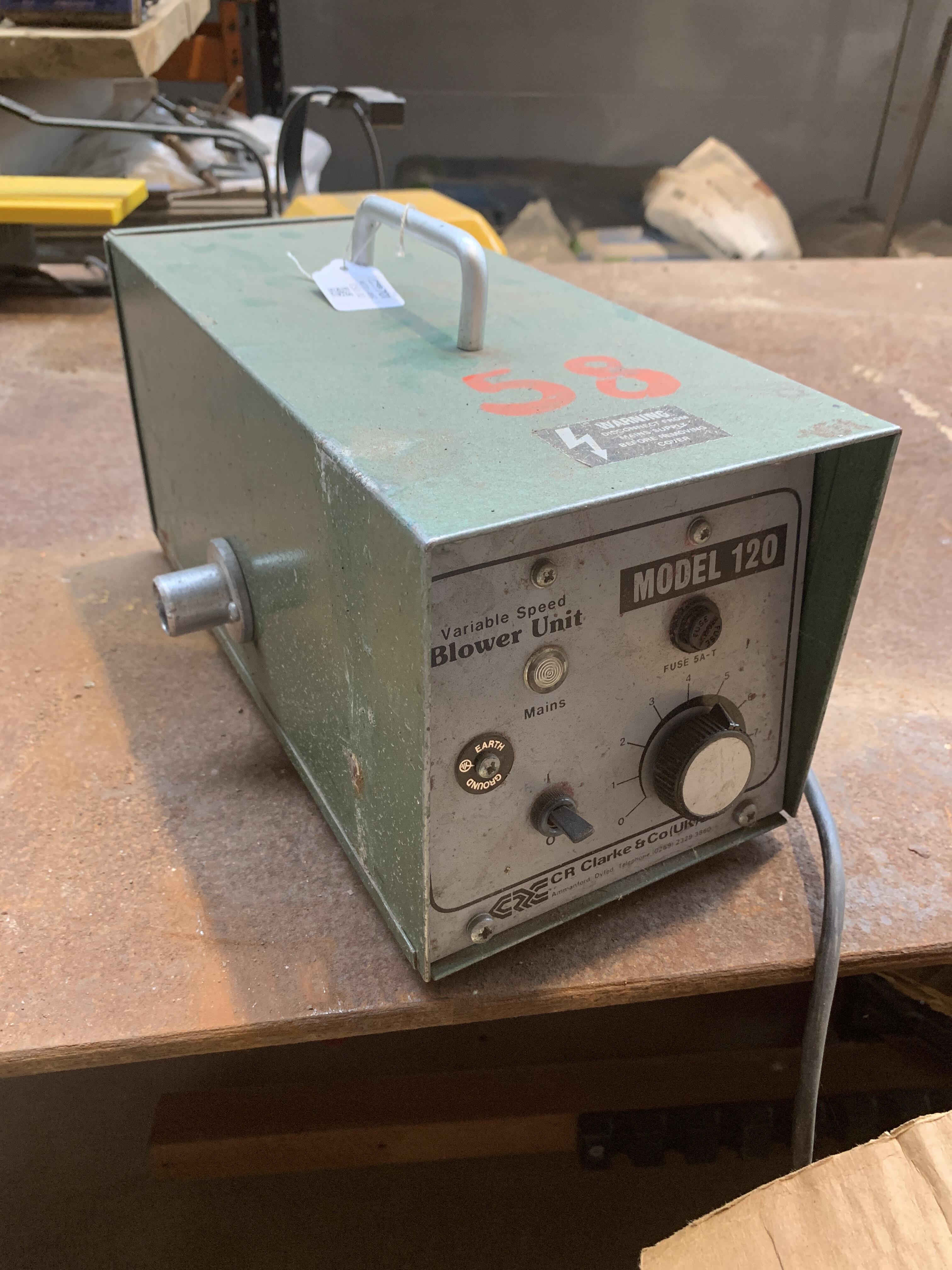 CR Clarke Variable Speed Blower Unit - Untested