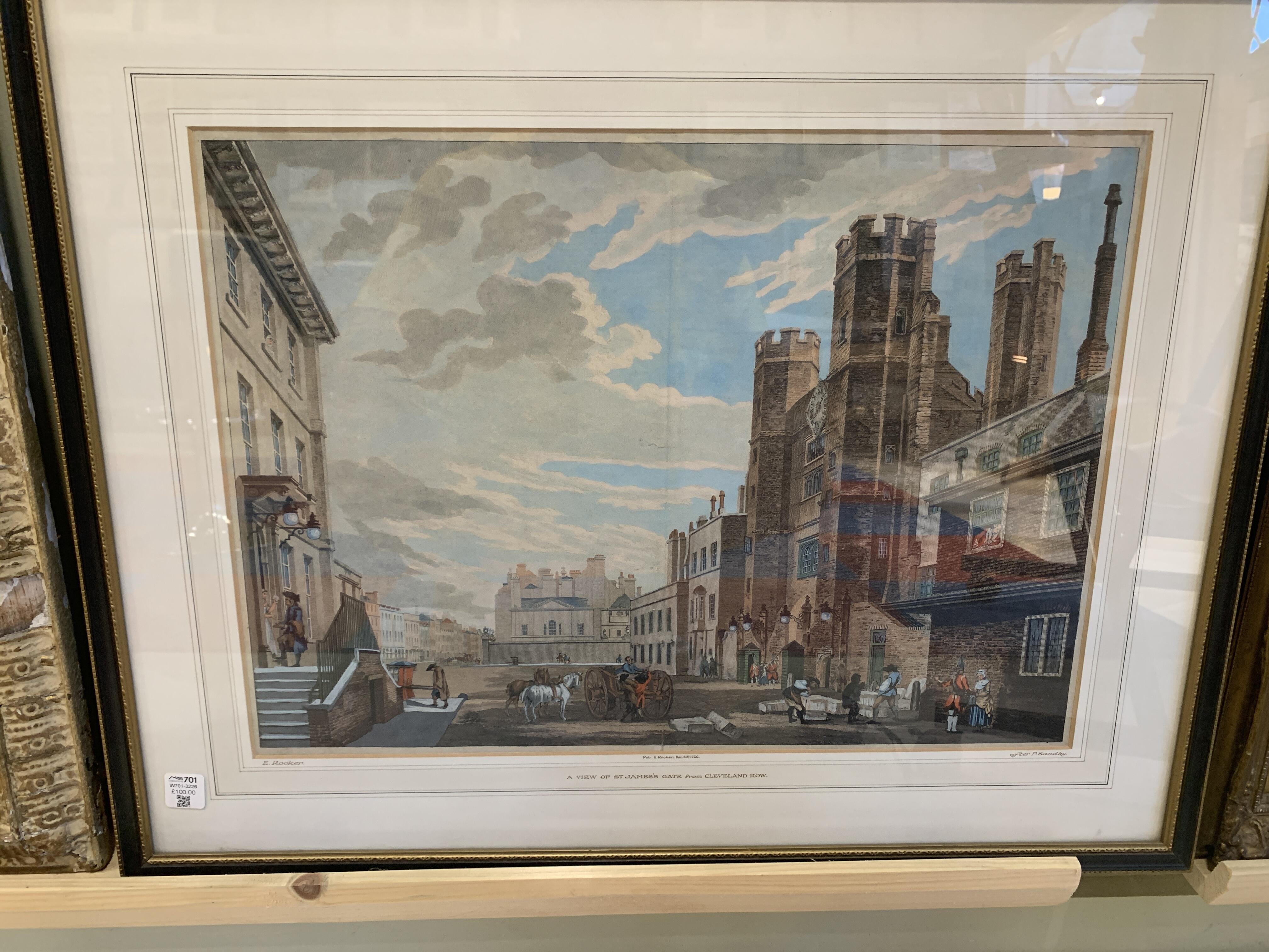 Antique Print of St James Gate from Cleveland
