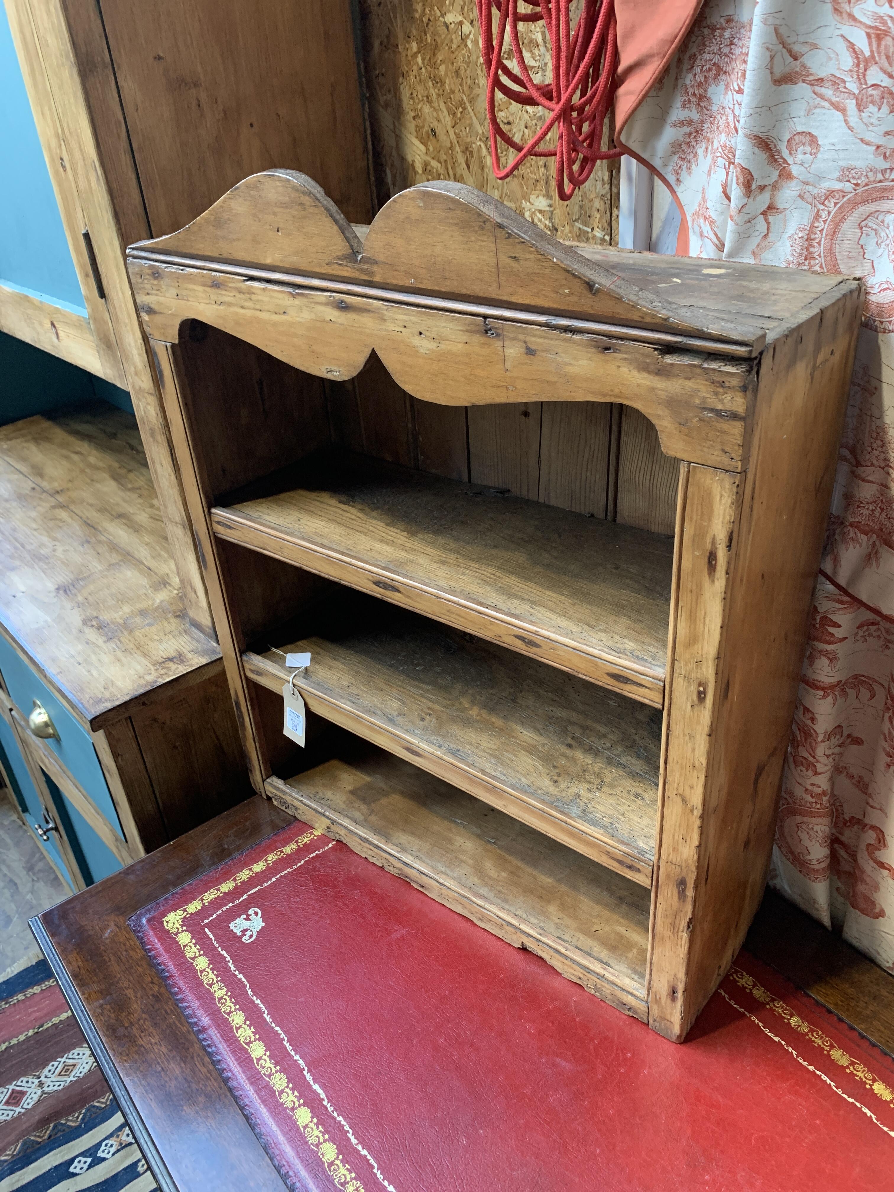 Charming Vintage Pine Shelf Unit
