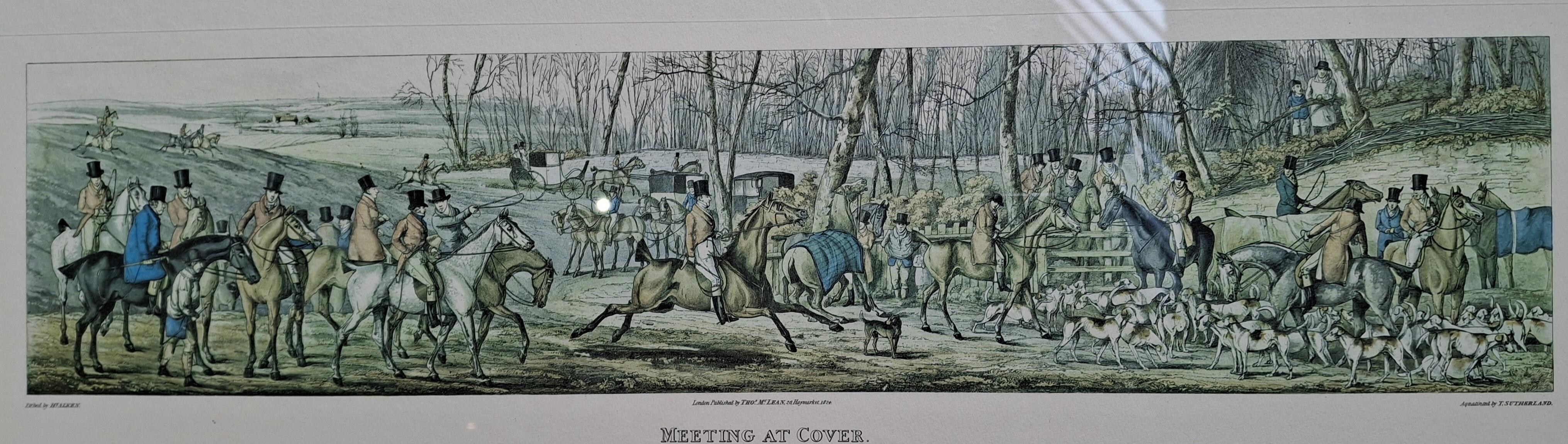 Antique Sporting Print 'Meeting at Cover' AJ323